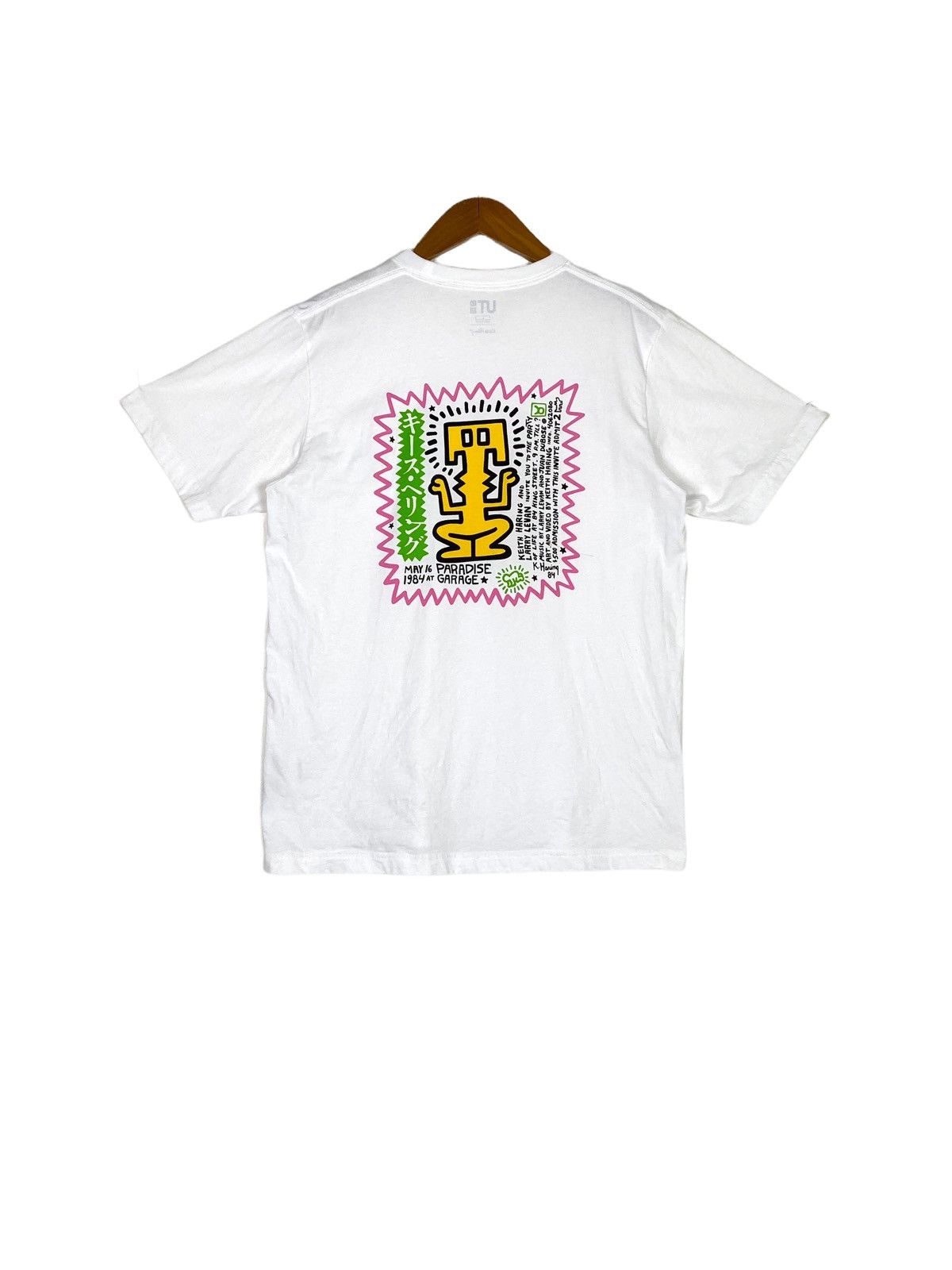 Rare‼️ Uniqlo Keith Haring White T-Shirt Big Logo MOMA ASSC