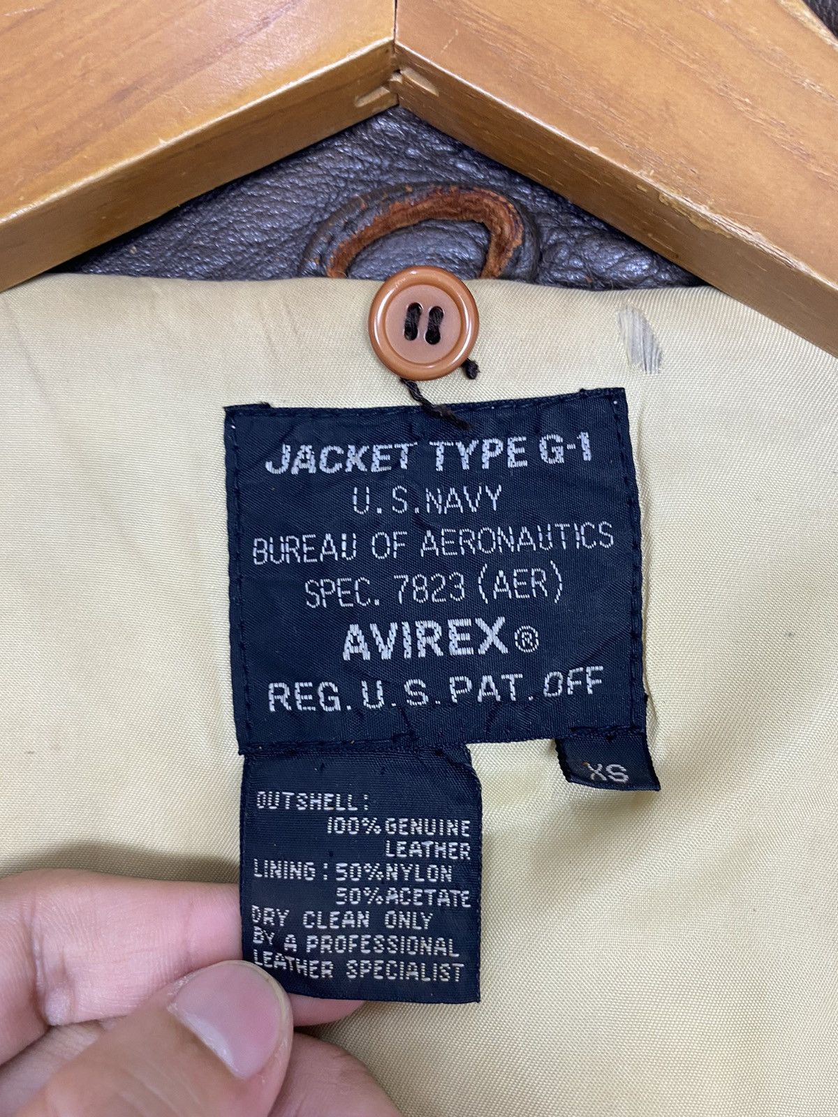 Avirex Vtg 80’s DISTRESSED Avirex Type G-1 Leather Flight Jacket Size US XS / EU 42 / 0 - 14 Thumbnail