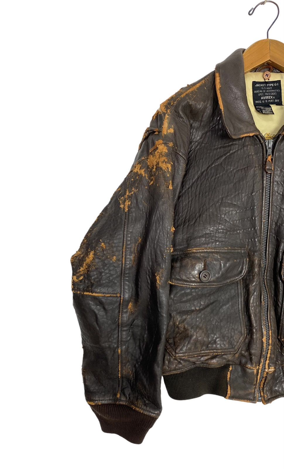 ジャケット・アウター vtg 80s avirex g-1 leather flight jacket Vintage Type G-1 USAF Avirex Leather Flight Jacket Top Gun