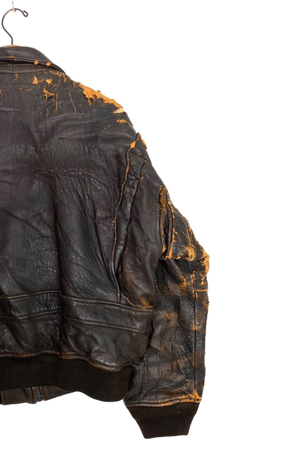 Avirex Vtg 80’s DISTRESSED Avirex Type G-1 Leather Flight Jacket Size US XS / EU 42 / 0 - 12 Thumbnail