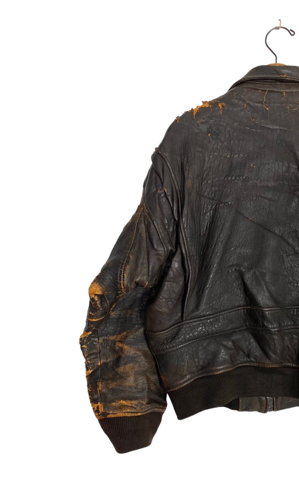 Avirex Vtg 80’s DISTRESSED Avirex Type G-1 Leather Flight Jacket Size US XS / EU 42 / 0 - 13 Thumbnail