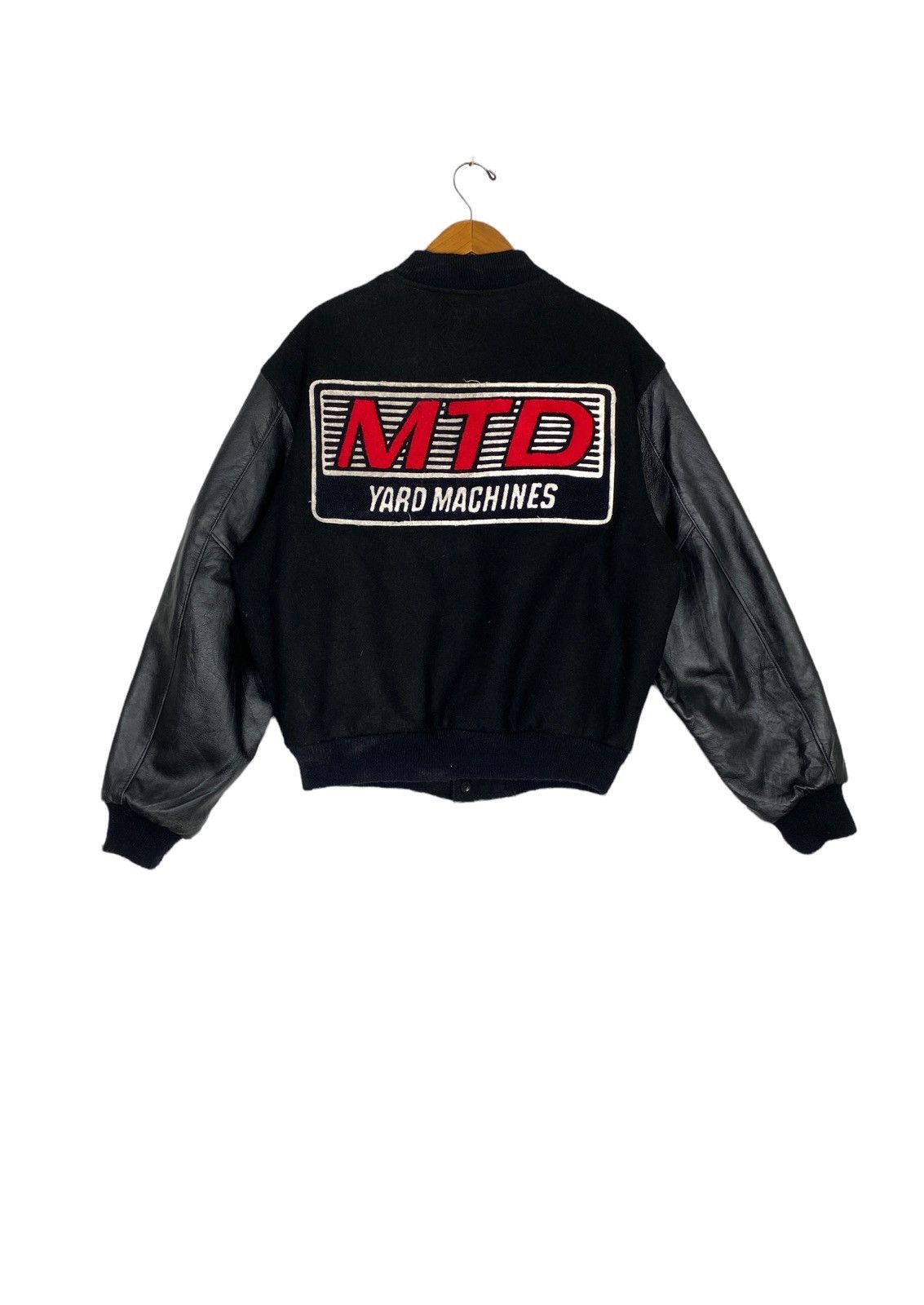 Vintage Rare‼️ Vintage MTD Yard Machines Wool Varsity Bomber Jacket Size US S / EU 44-46 / 1 - 1 Thumbnail