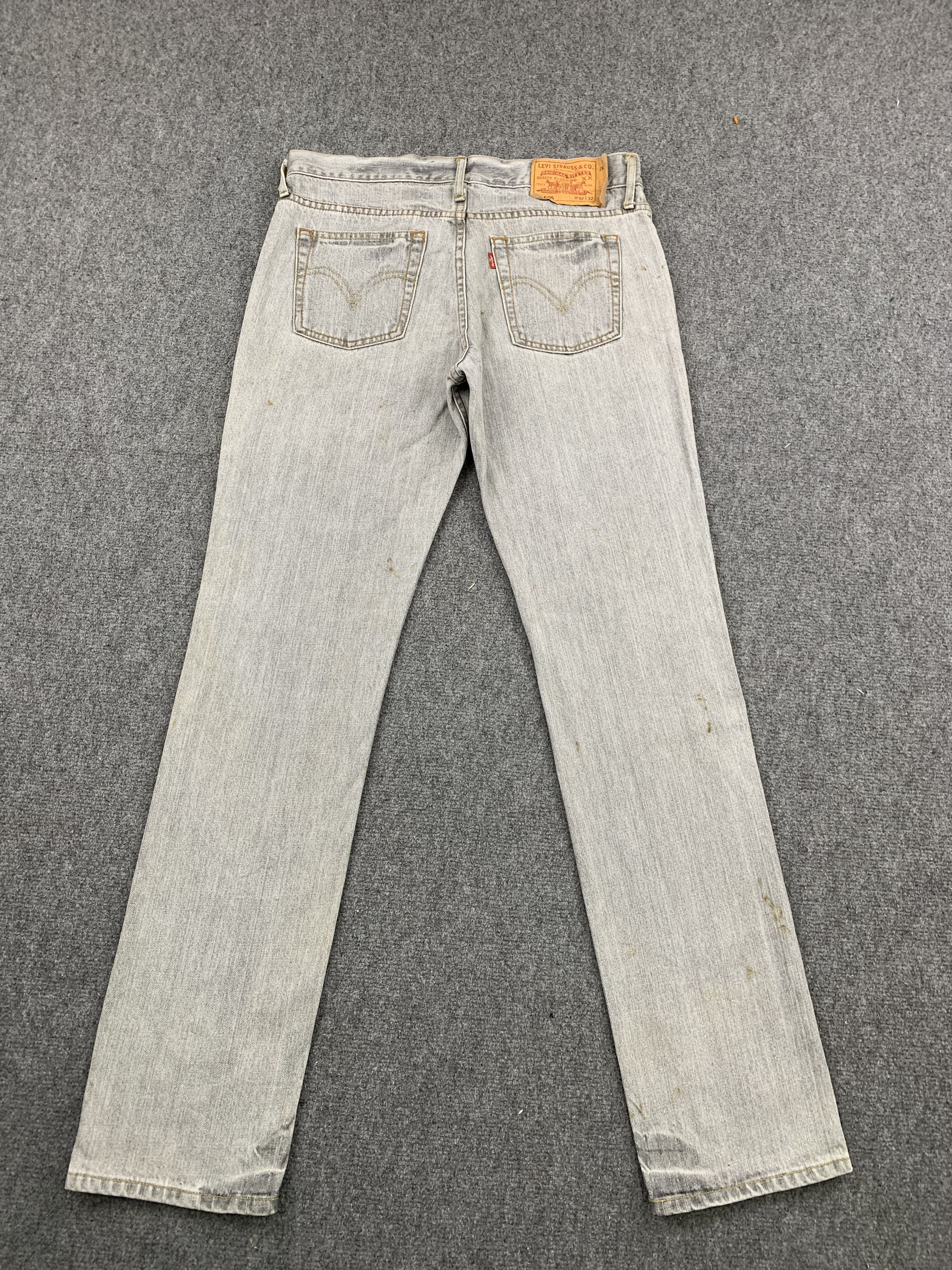 Levi's Vintage Levis 605 Faded Black Jeans DP1813 Size US 33 - 3 Thumbnail