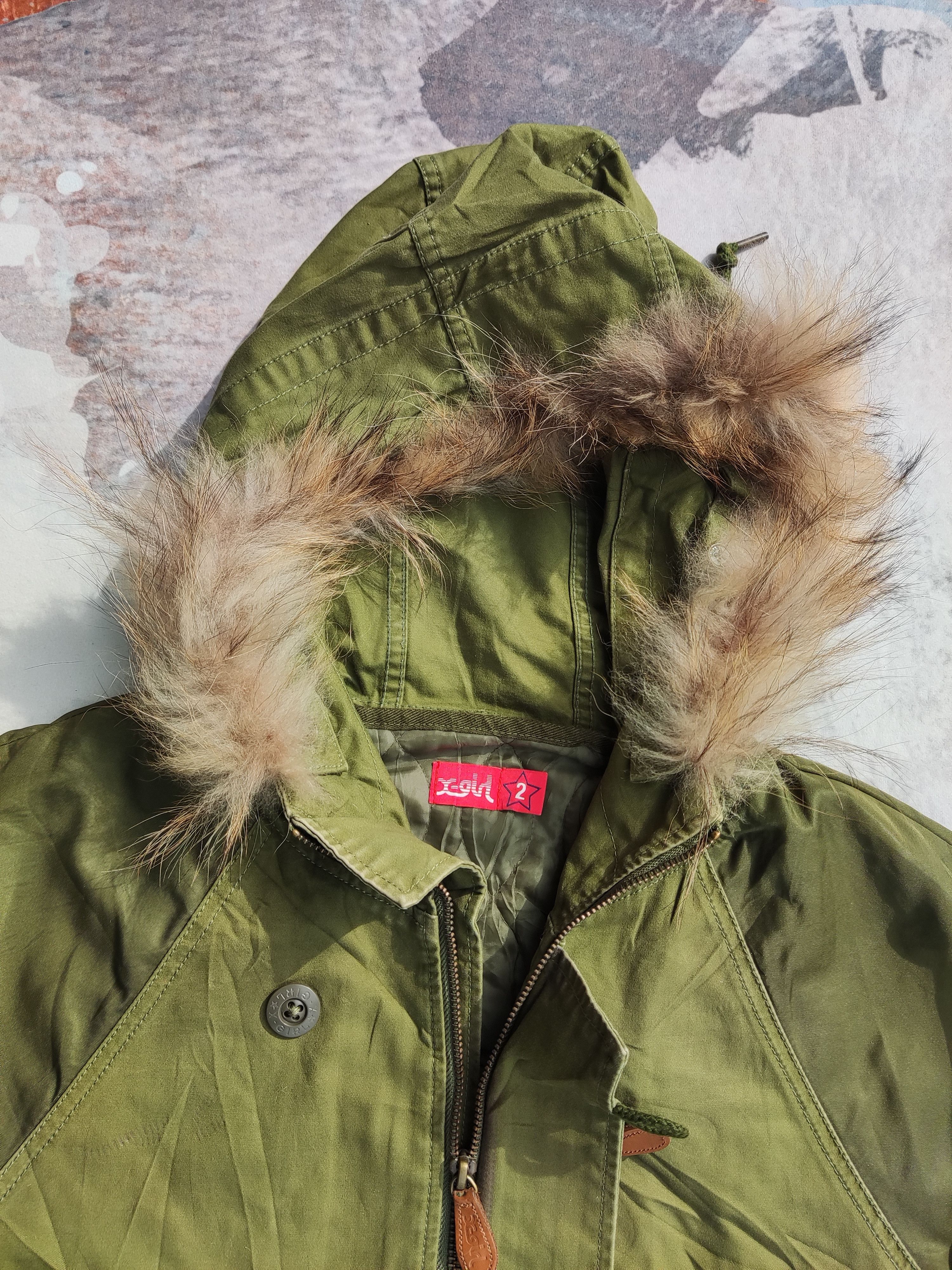 20471120 × Hysteric Glamour X-Girl Military Bomber Parkas Jacket Green Army Size US M / EU 48-50 / 2 - 6 Thumbnail