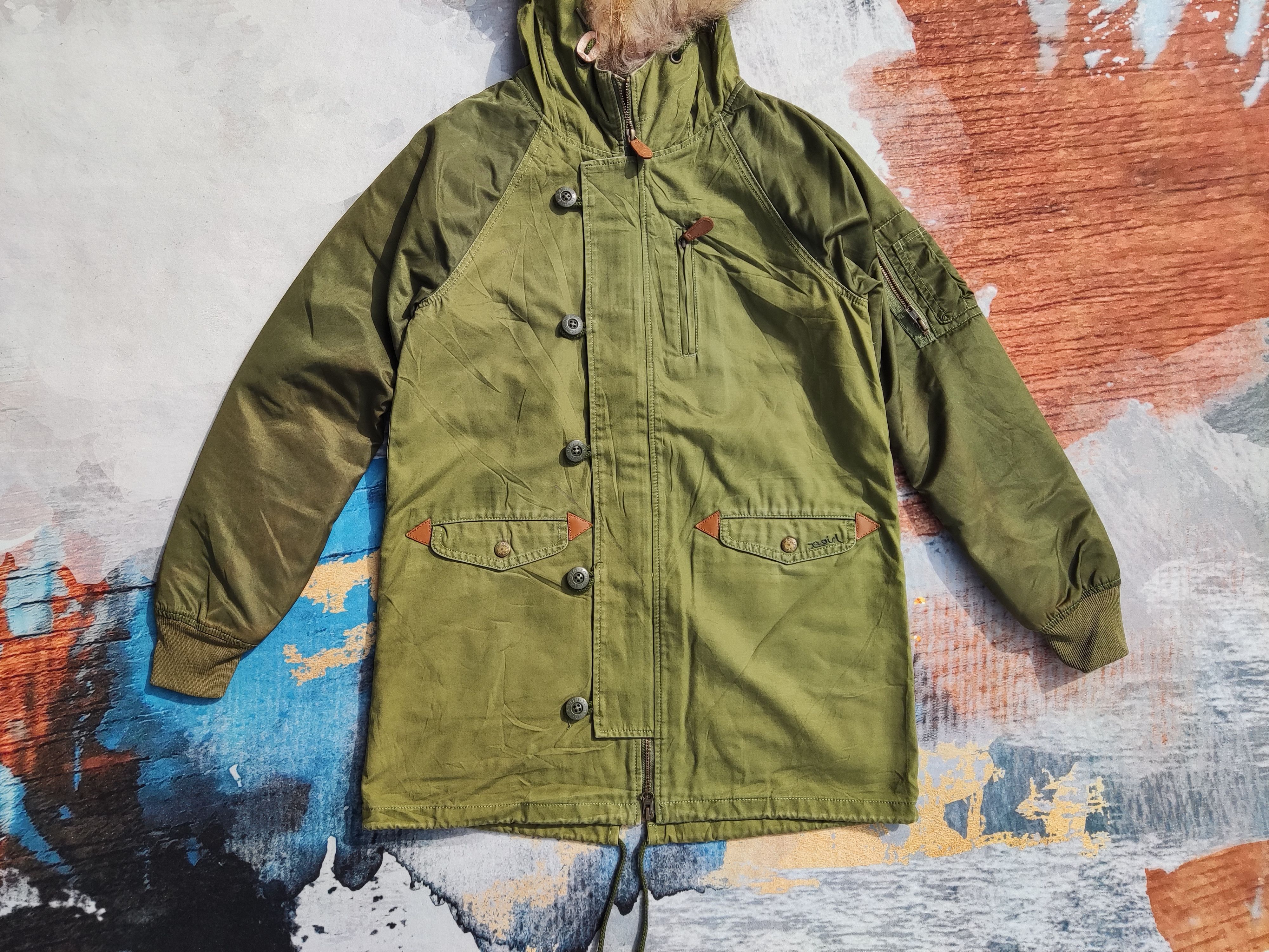 20471120 × Hysteric Glamour X-Girl Military Bomber Parkas Jacket Green Army Size US M / EU 48-50 / 2 - 2 Thumbnail