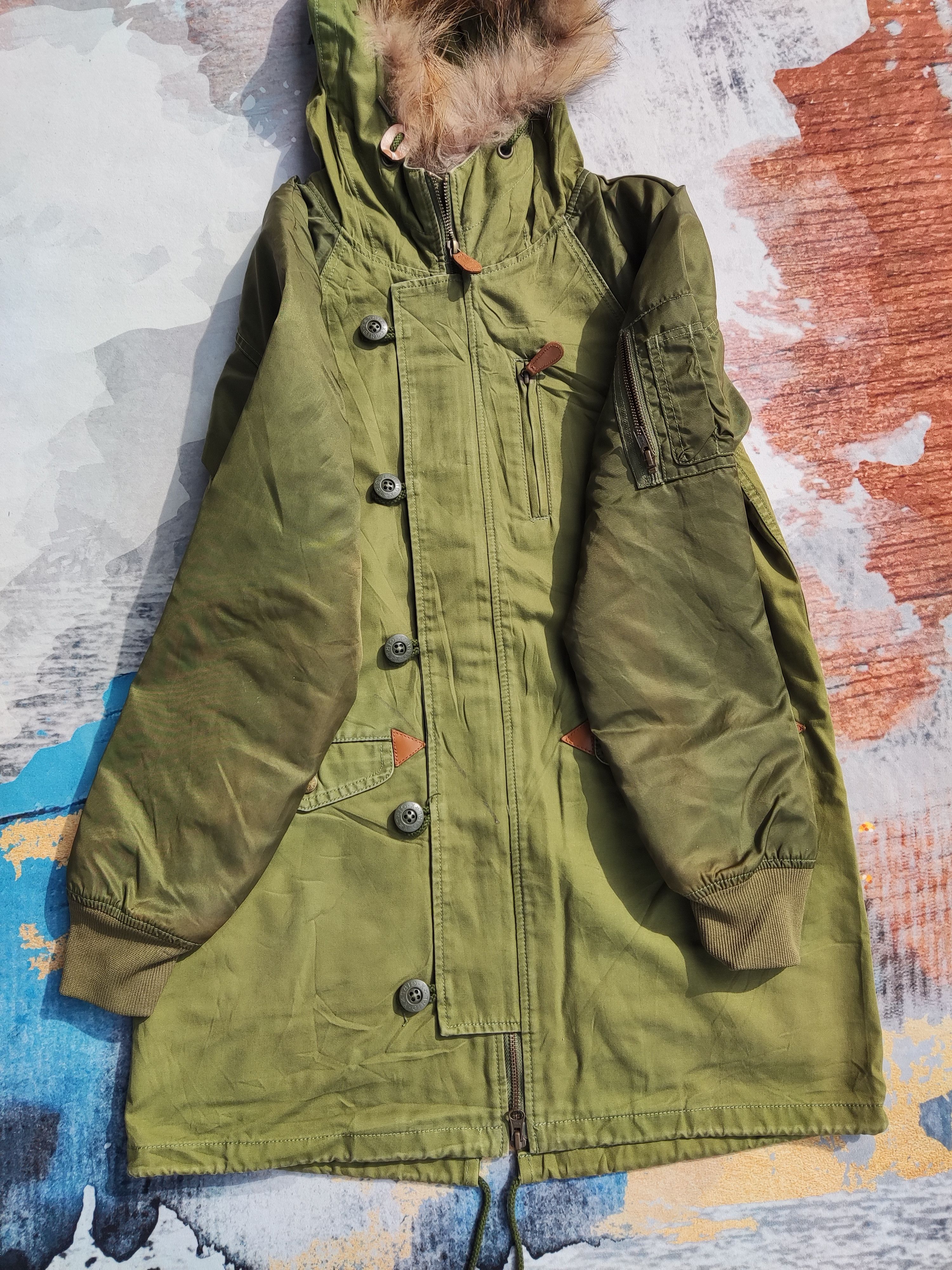 20471120 × Hysteric Glamour X-Girl Military Bomber Parkas Jacket Green Army Size US M / EU 48-50 / 2 - 3 Thumbnail