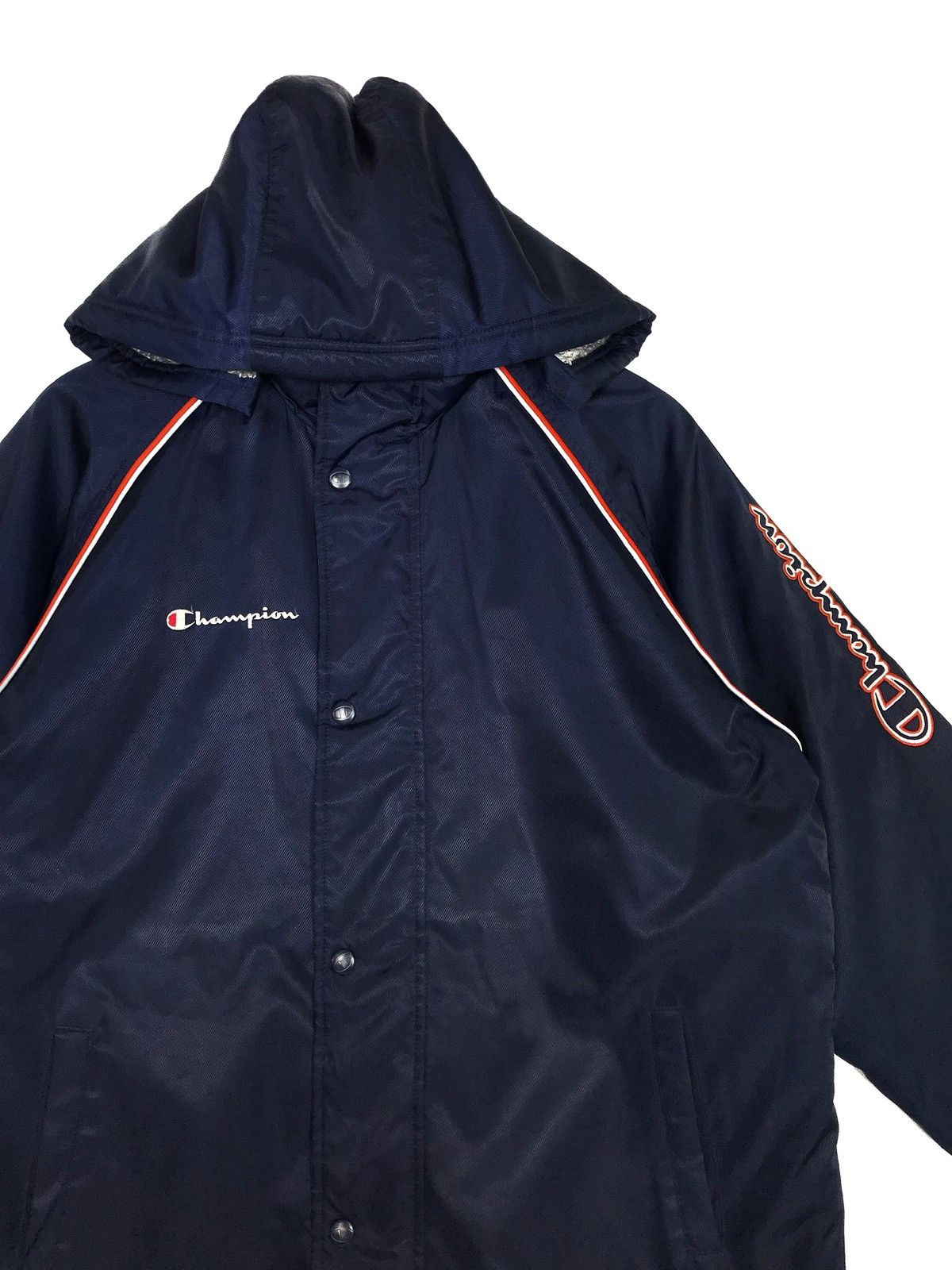 Champion ✔️Rare‼️Champion Parka Embroidery Big Logo Medium Size Size US M / EU 48-50 / 2 - 5 Thumbnail