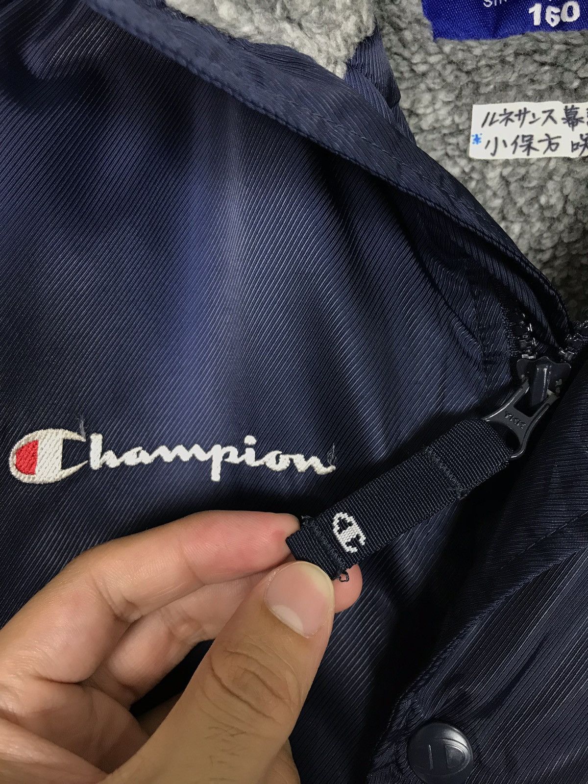 Champion ✔️Rare‼️Champion Parka Embroidery Big Logo Medium Size Size US M / EU 48-50 / 2 - 6 Thumbnail