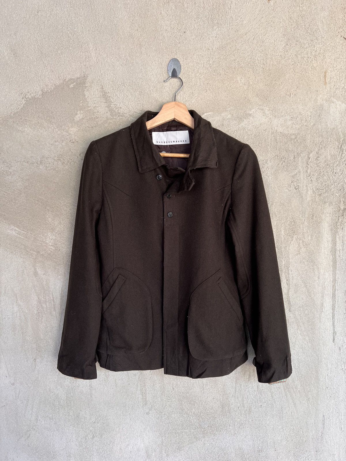 Issey Miyake Sunaokuwahara Issey Miyake Wool Jacket Size US S / EU 44-46 / 1 - 2 Thumbnail