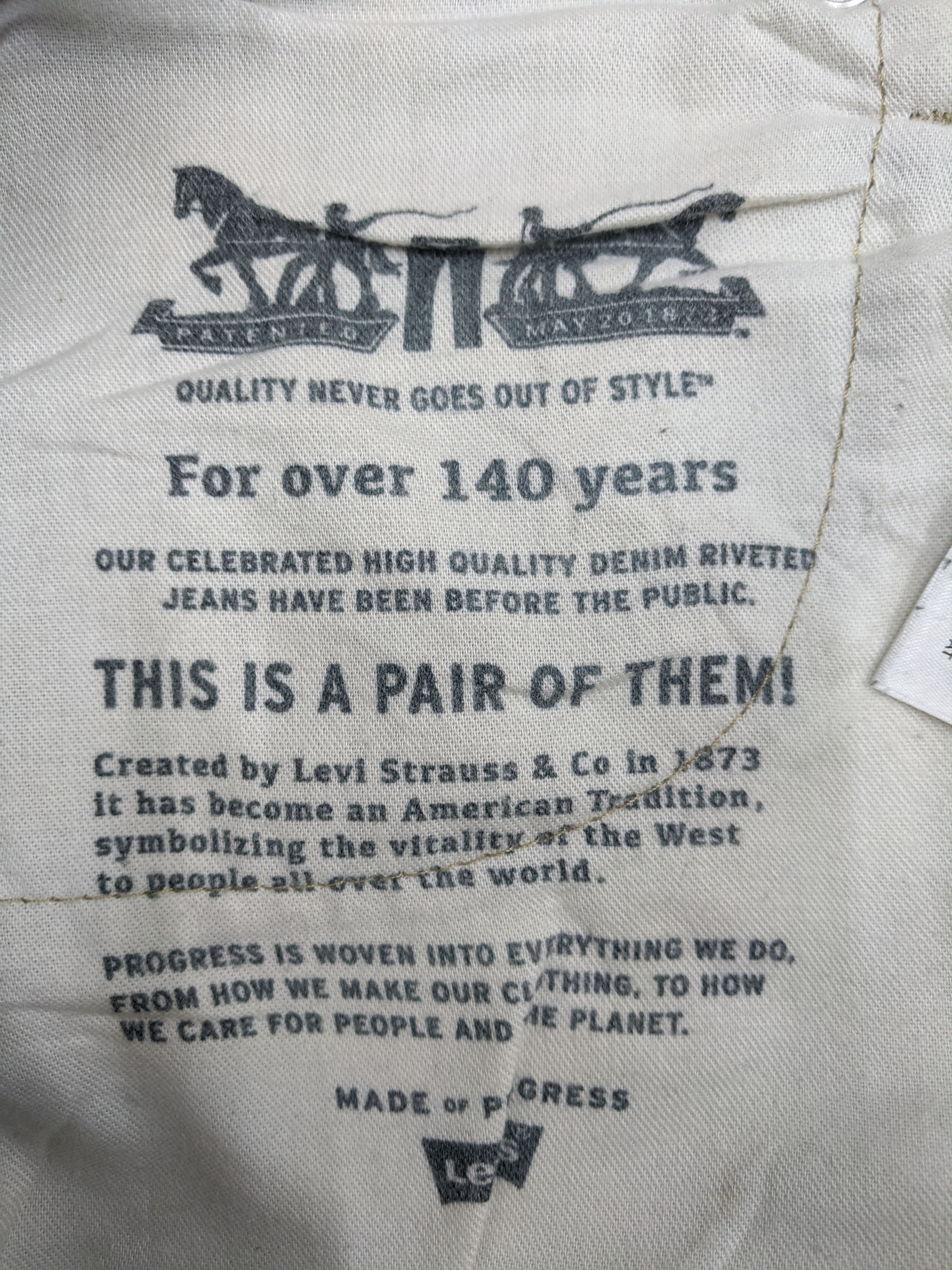 Levi's Vintage Levis 512 White Tab Jeans DP0770 Size US 33 - 15 Thumbnail