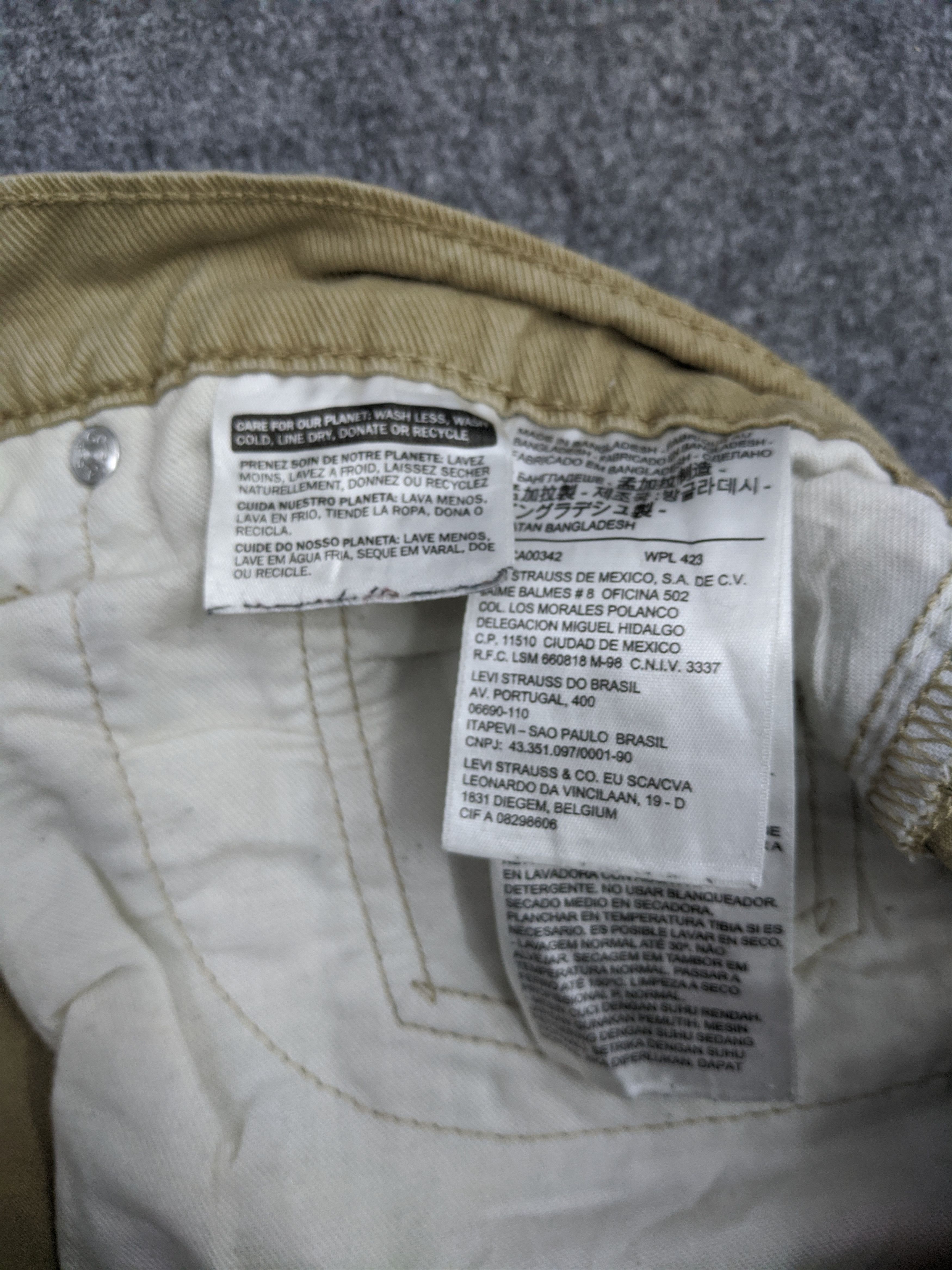 Levi's Vintage Levis 512 White Tab Jeans DP0770 Size US 33 - 7 Thumbnail