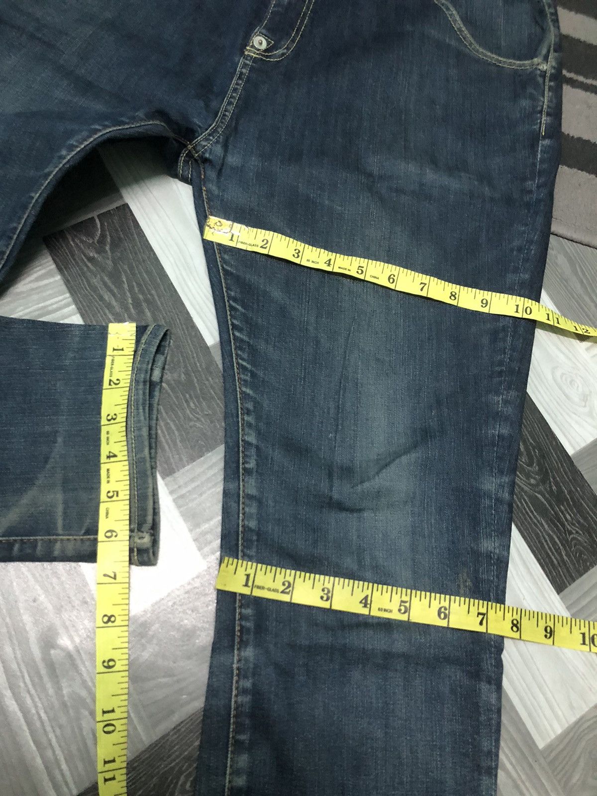 Issey Miyake × Japanese Brand × Ne-Net Ne-Net ISSEY MIYAKE CROPPED HIGHE RISE DENIM JEANS Size US 31 - 11 Thumbnail