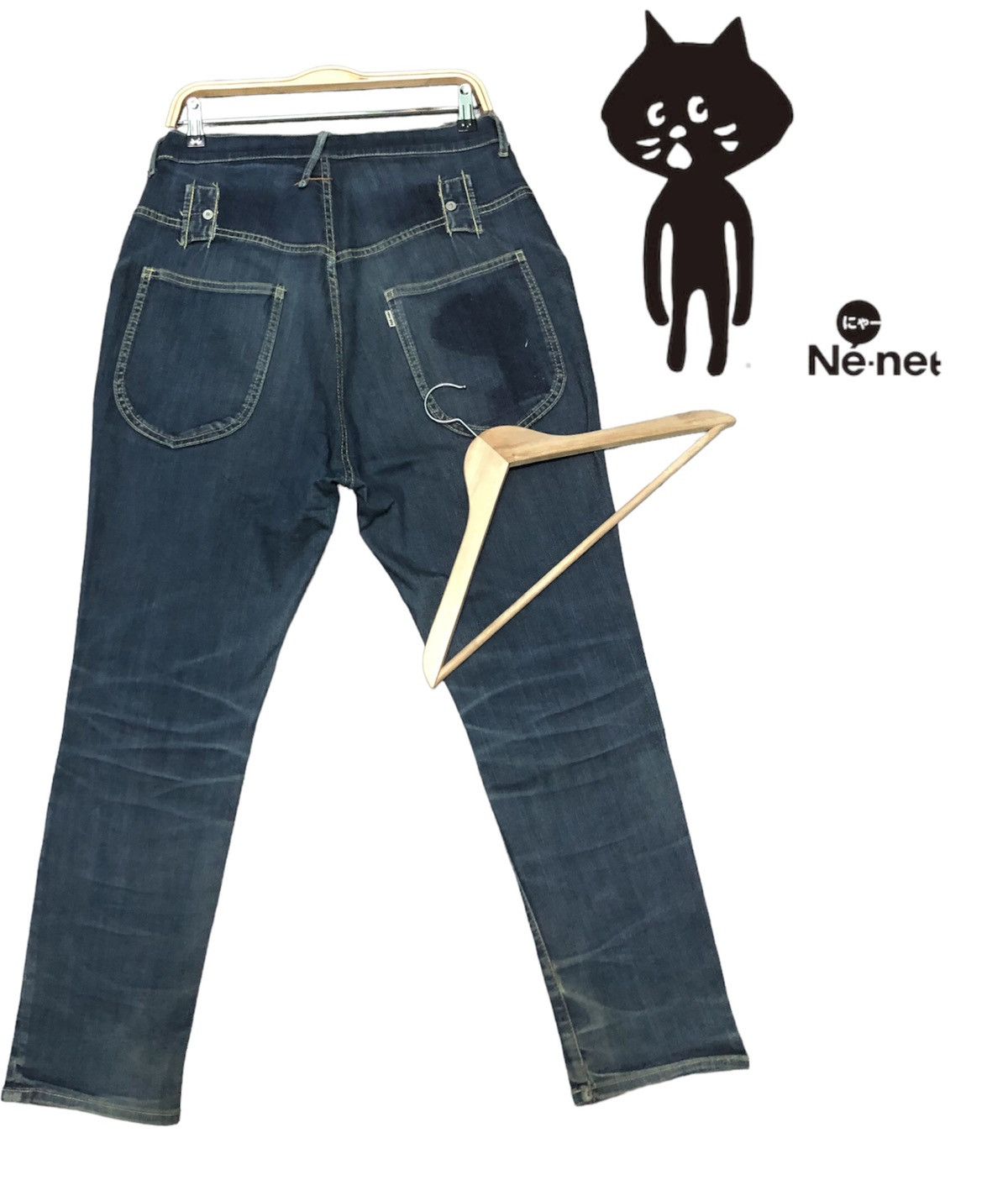 Issey Miyake × Japanese Brand × Ne-Net Ne-Net ISSEY MIYAKE CROPPED HIGHE RISE DENIM JEANS Size US 31 - 2 Thumbnail