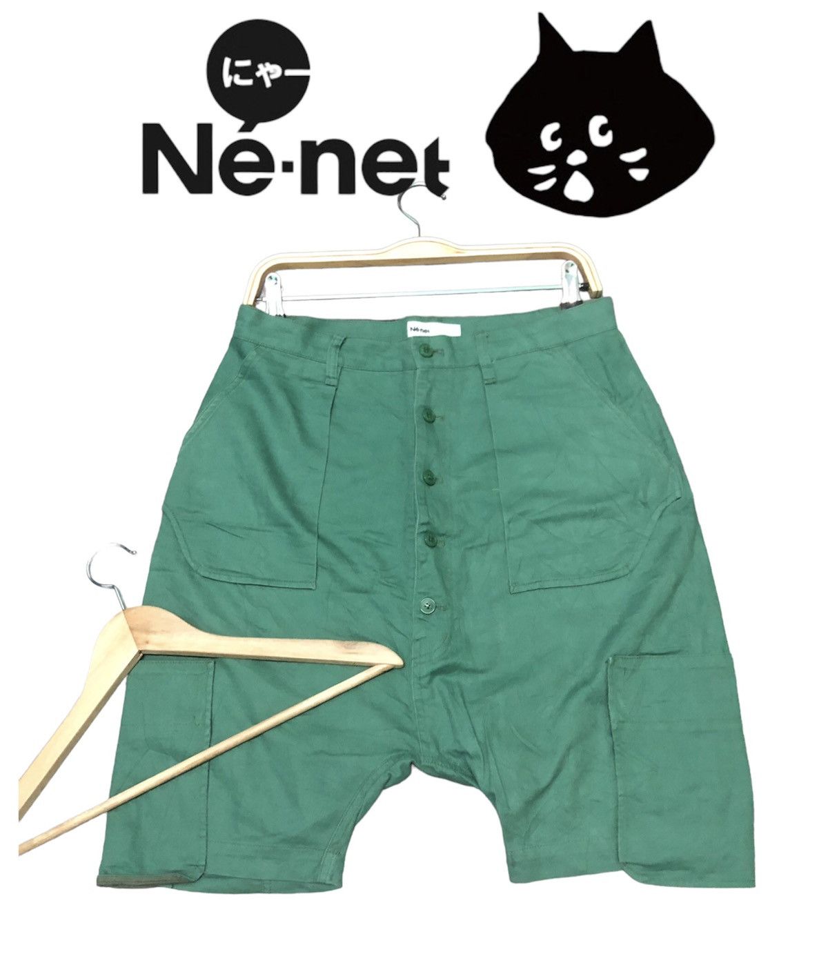 Issey Miyake × Japanese Brand × Ne-Net Ne-NET ISSEY MIYAKE HIGH RISE MULTI POCKET SHORT PANTS Size US 31 - 1 Thumbnail