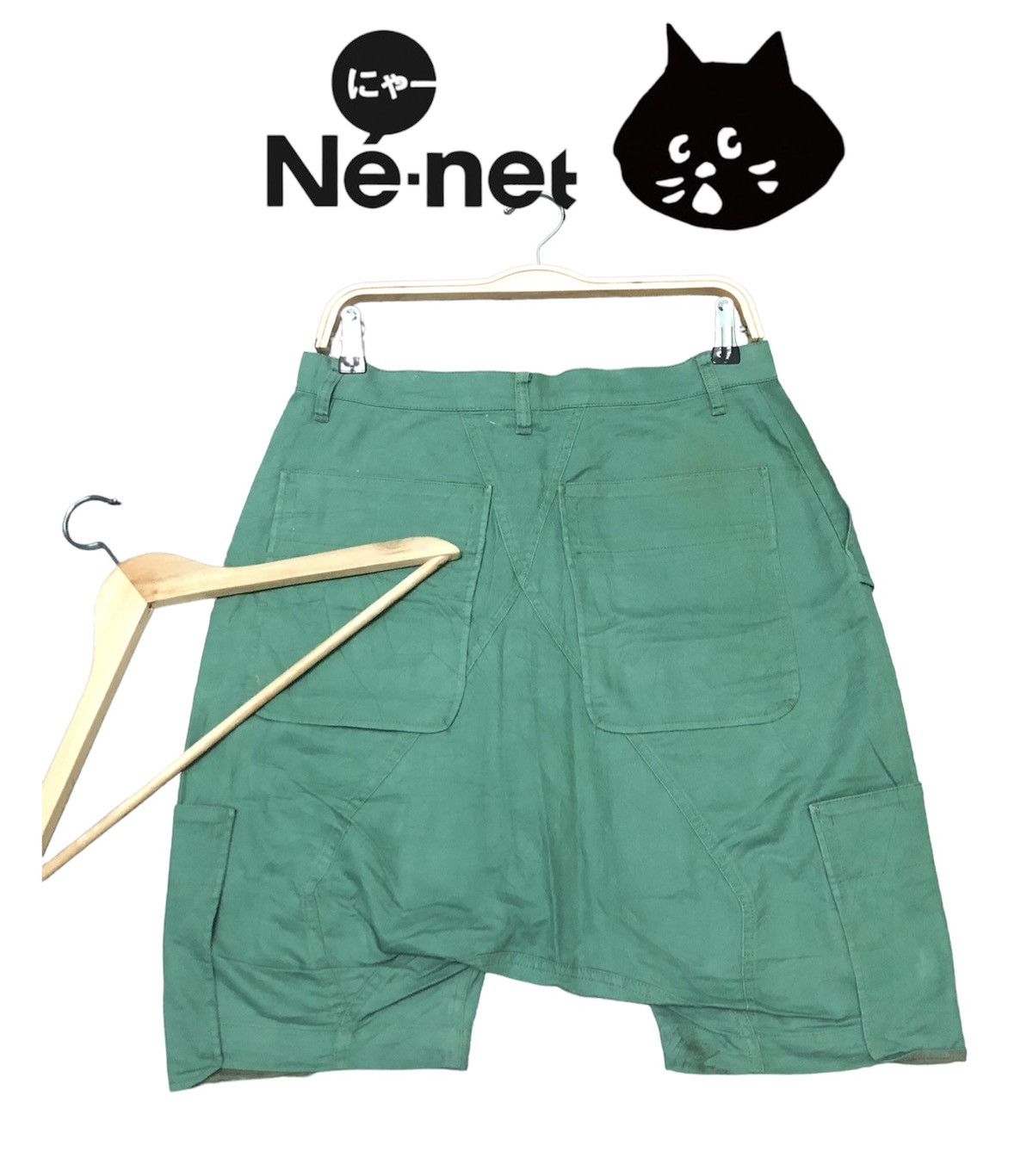 Issey Miyake × Japanese Brand × Ne-Net Ne-NET ISSEY MIYAKE HIGH RISE MULTI POCKET SHORT PANTS Size US 31 - 2 Thumbnail