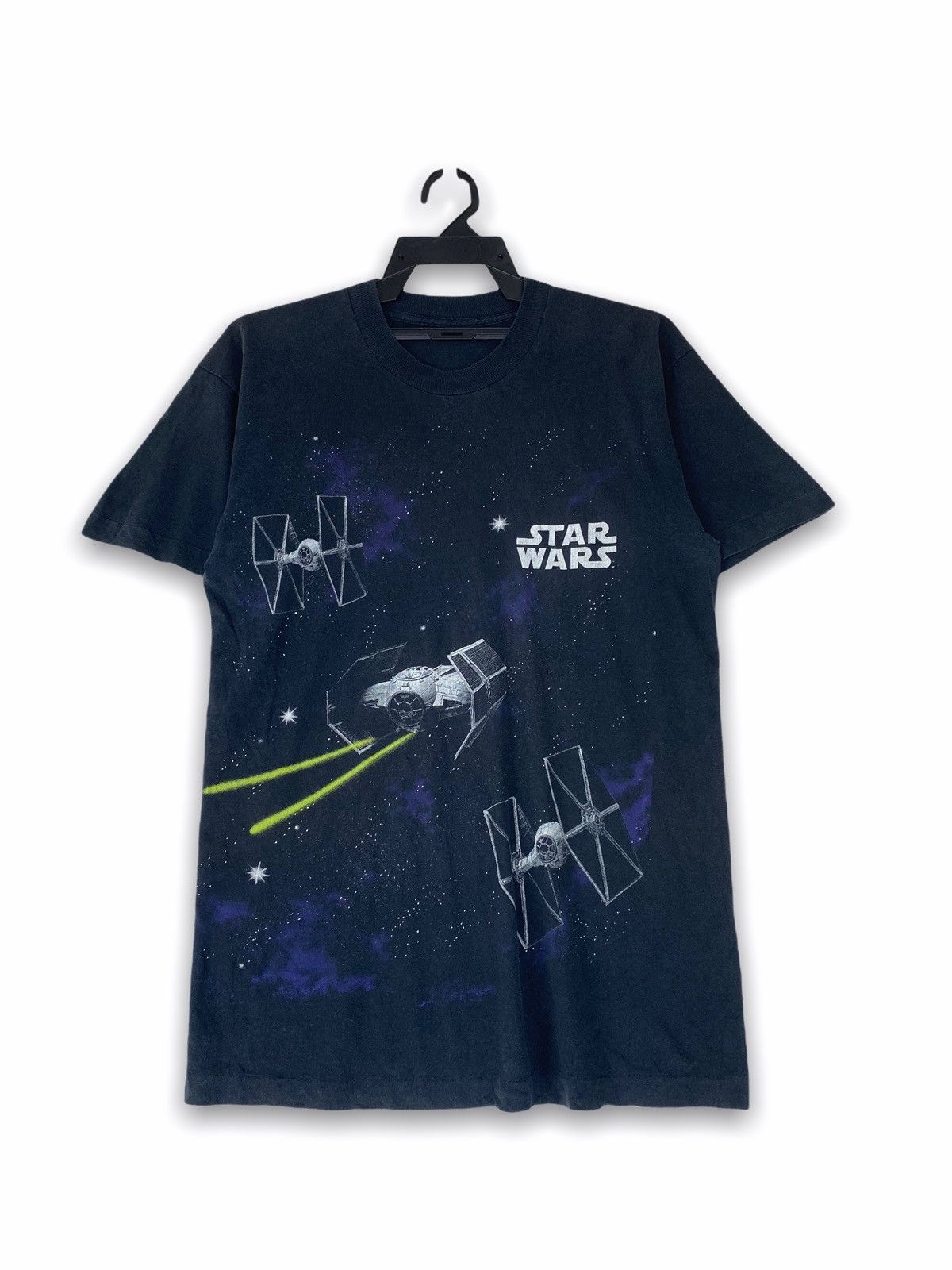 image of Movie x Star Wars Vintage Design in Black, Men's (Size Medium)