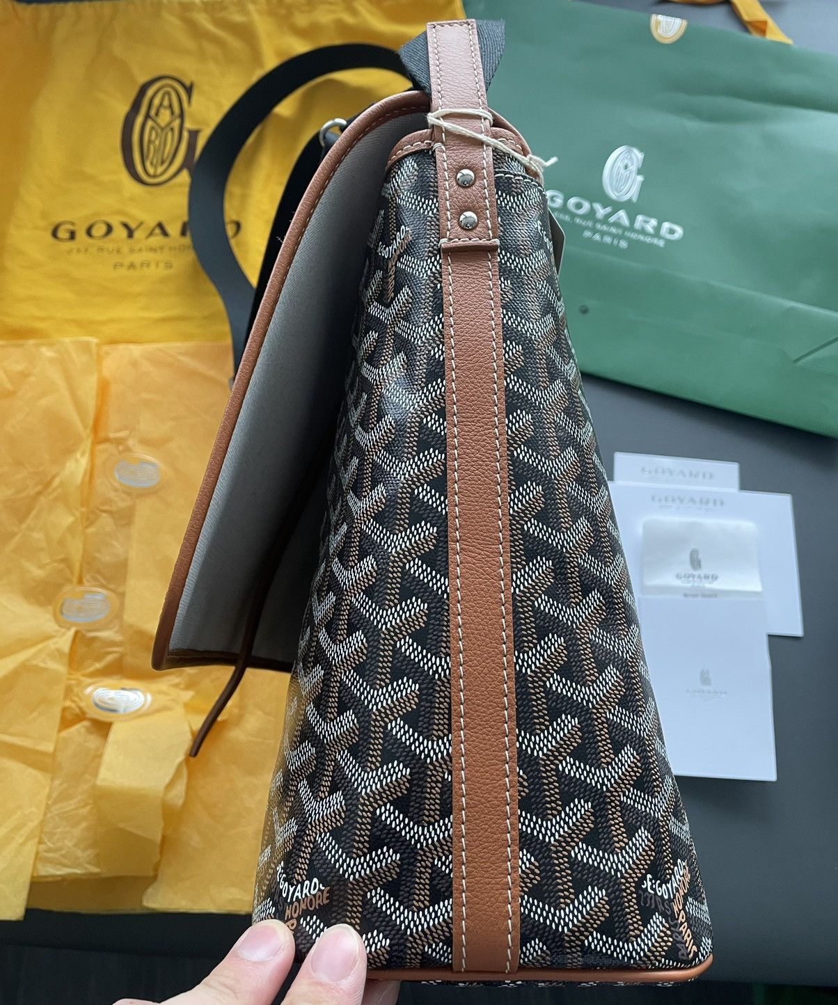 Goyard Brand NEW RARE Classic Goyard Crossbody Large Messenger Bag Size ONE SIZE - 5 Thumbnail