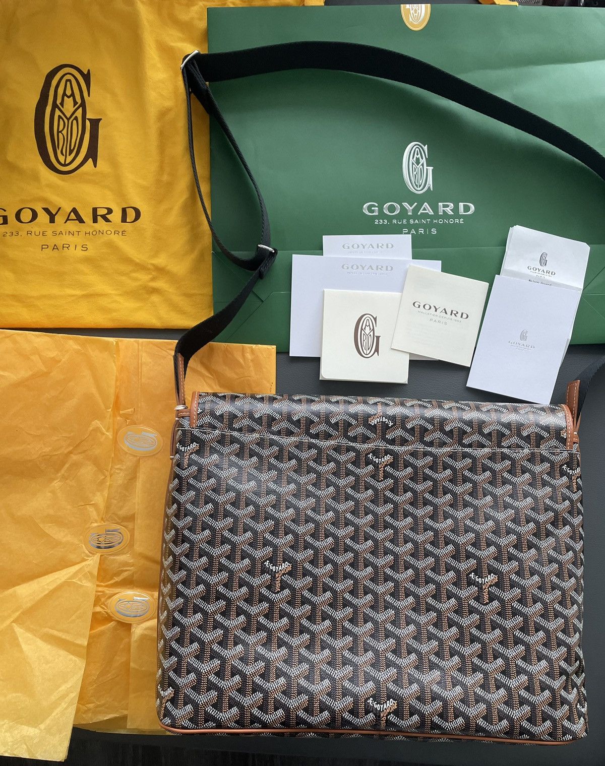 Goyard Brand NEW RARE Classic Goyard Crossbody Large Messenger Bag Size ONE SIZE - 6 Thumbnail
