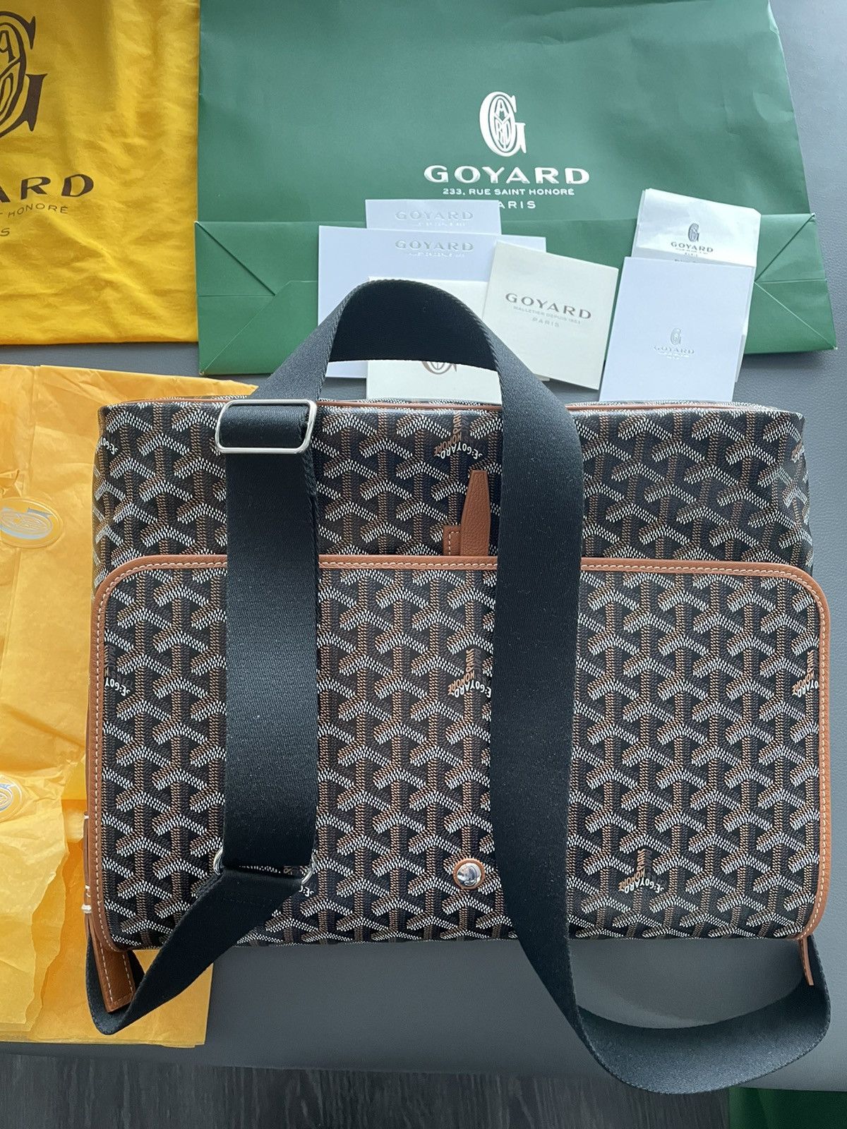 Goyard Brand NEW RARE Classic Goyard Crossbody Large Messenger Bag Size ONE SIZE - 3 Thumbnail