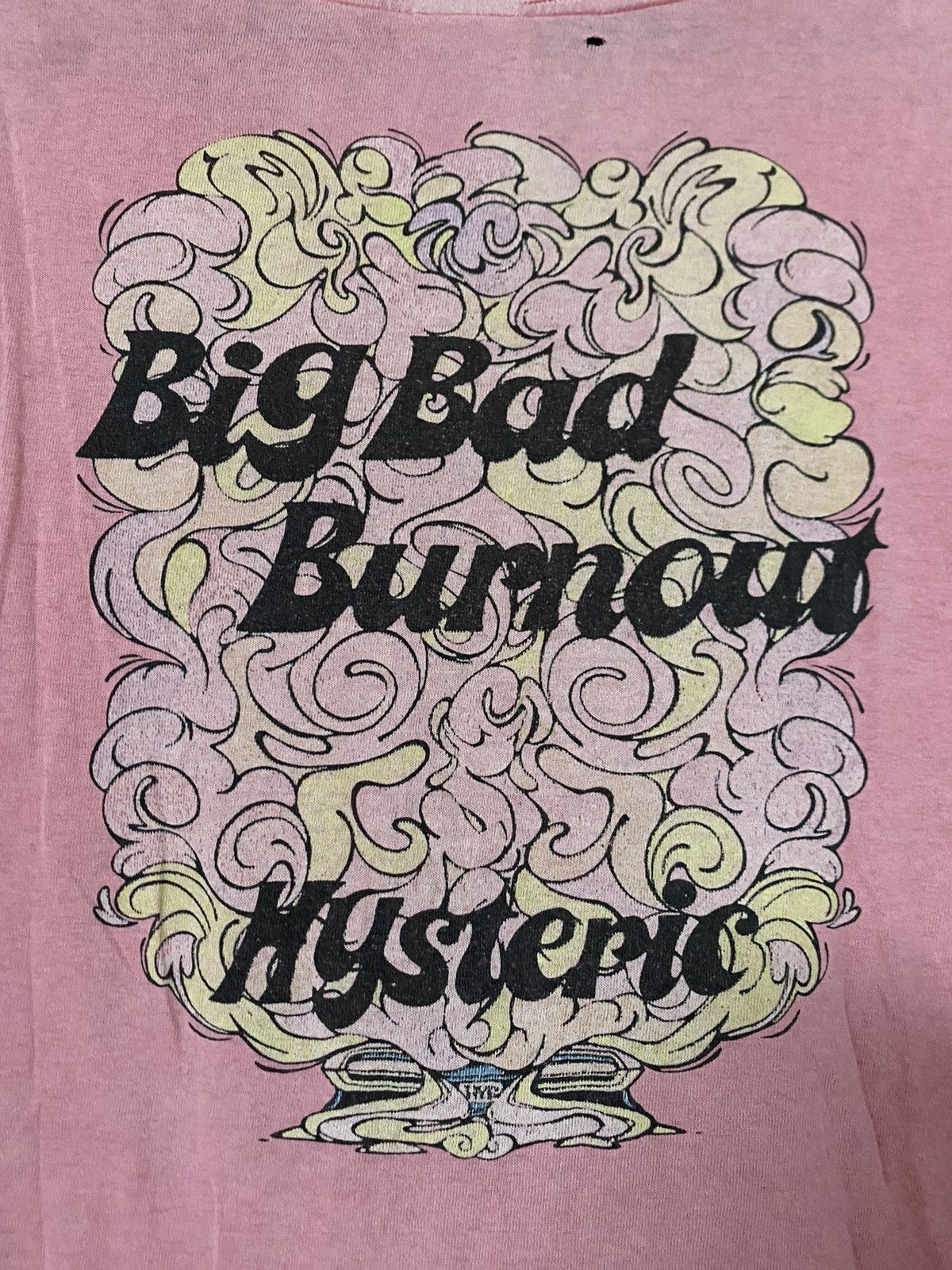 Hysteric Glamour × Japanese Brand × Vintage Vintage Hysteric Glamour Big Bad Burnout Distressed Tee Sedi Size US L / EU 52-54 / 3 - 8 Thumbnail