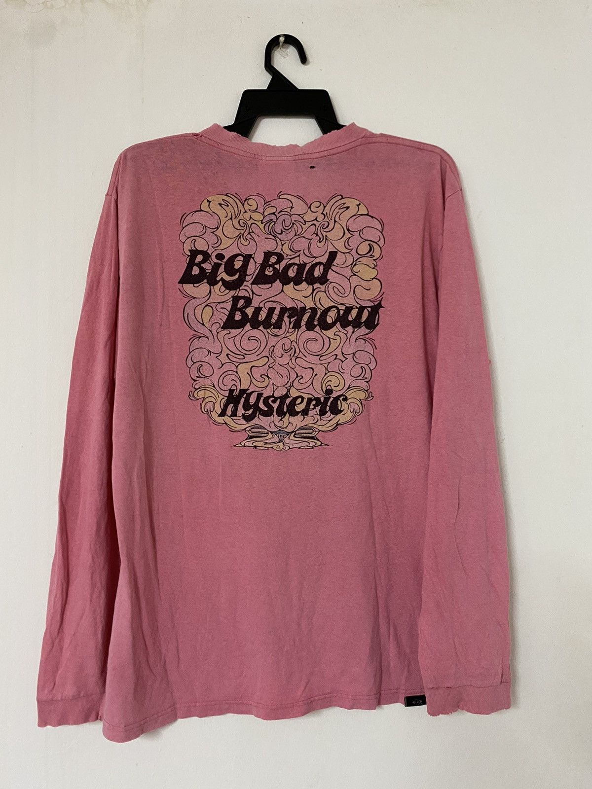 Hysteric Glamour × Japanese Brand × Vintage Vintage Hysteric Glamour Big Bad Burnout Distressed Tee Sedi Size US L / EU 52-54 / 3 - 7 Thumbnail