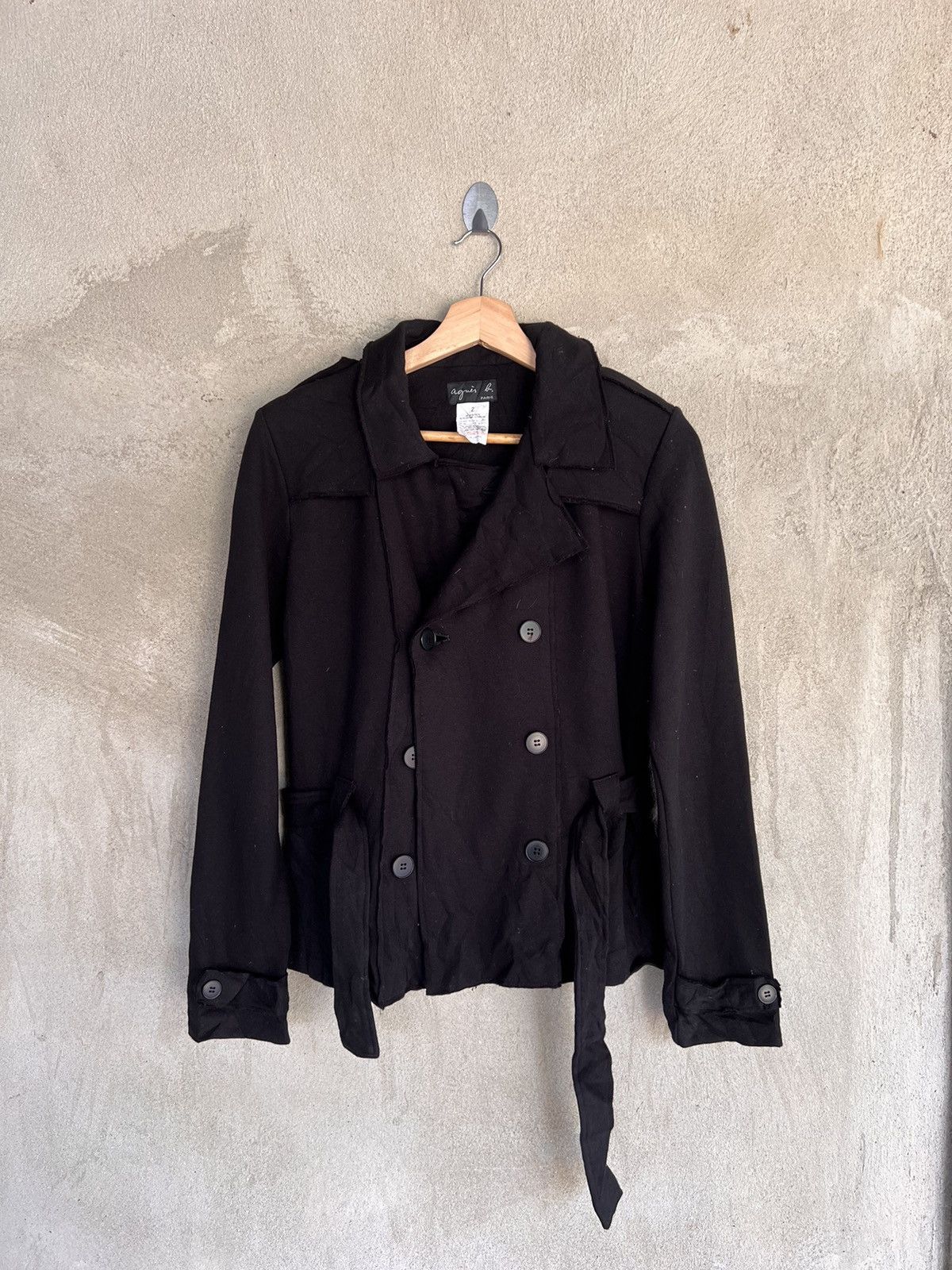agnes b. Agnes B. Black Jacket Size S / US 4 / IT 40 - 2 Thumbnail