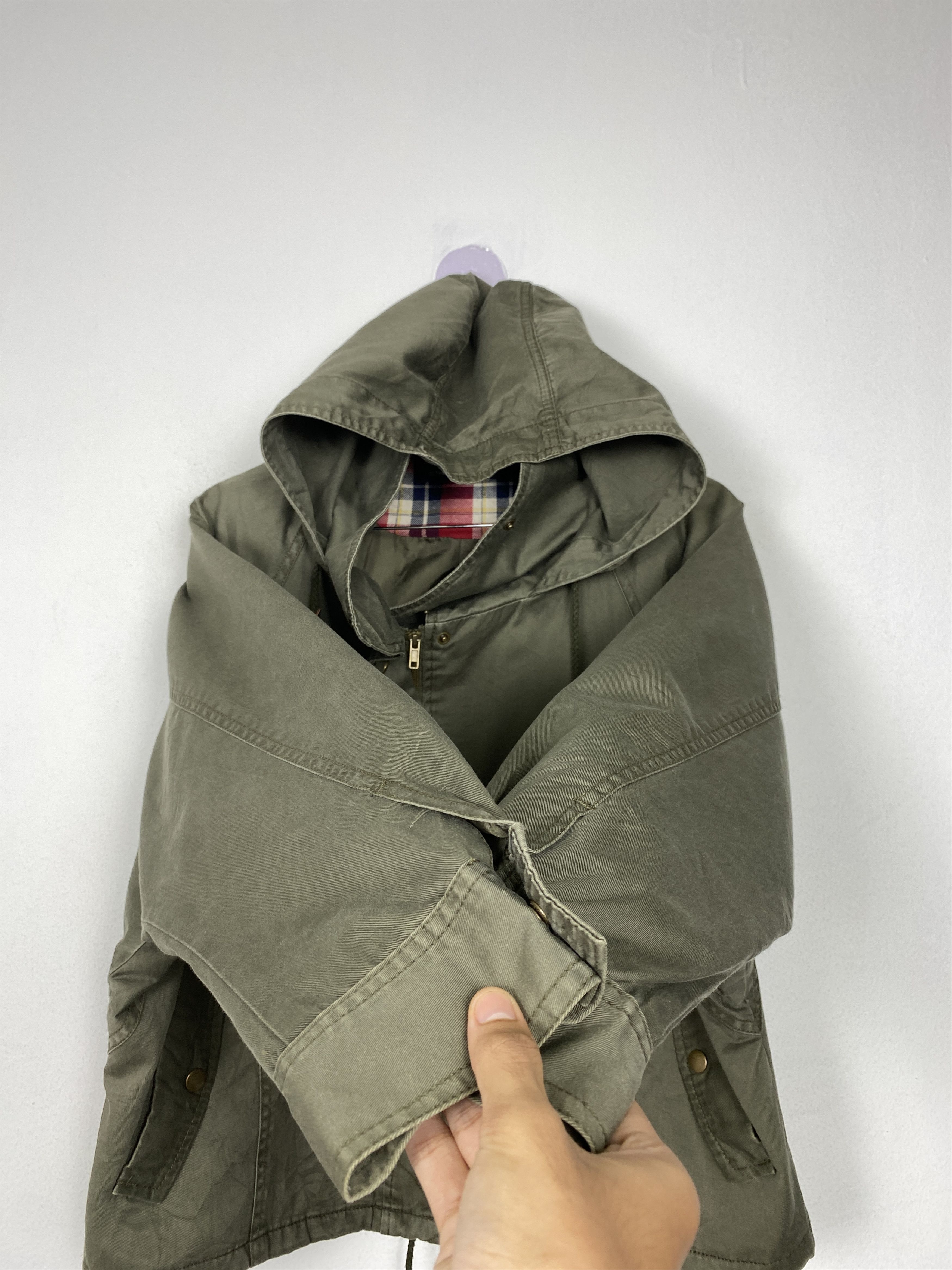 Japanese Brand Vintage Japanese Hoodie Zip Up Plain Canvas Jacket Size US L / EU 52-54 / 3 - 4 Thumbnail