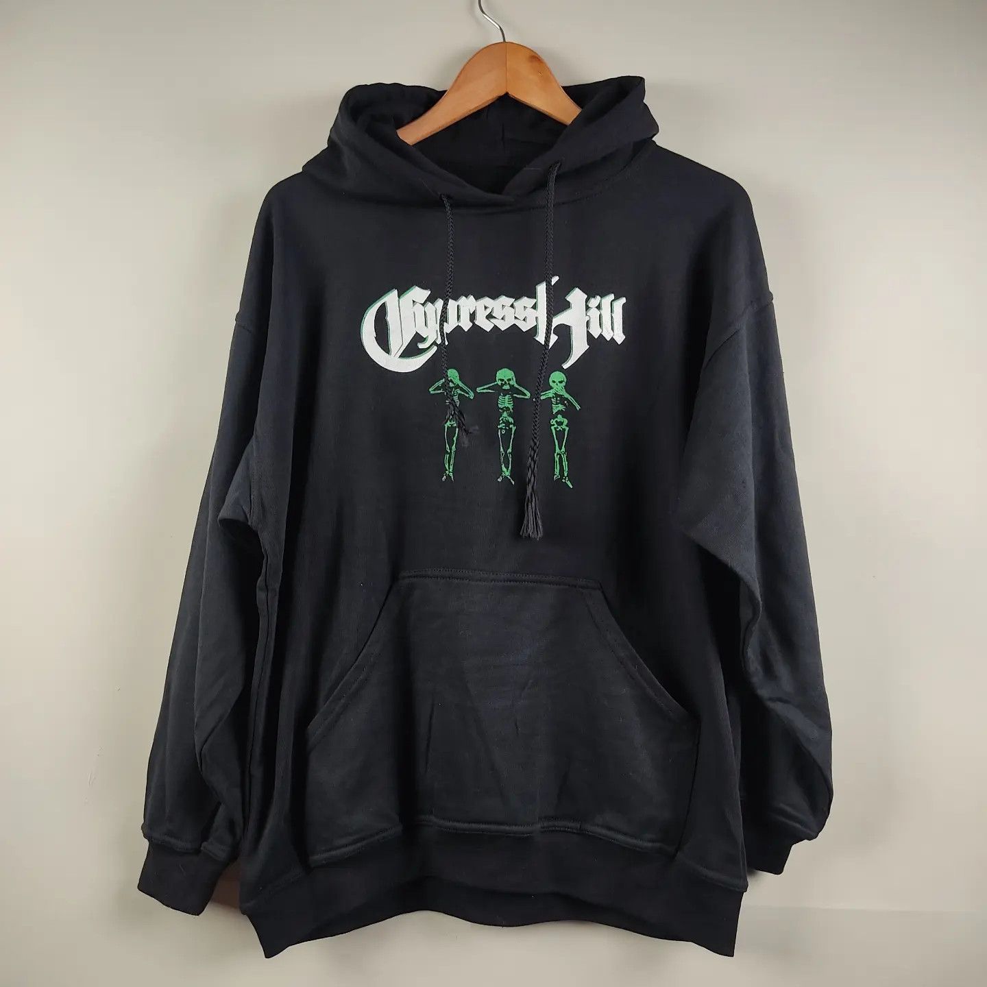 image of Band Tees x Rap Tees 1998 Cypress Hill Iv Hoodie in Black, Men's (Size XL)