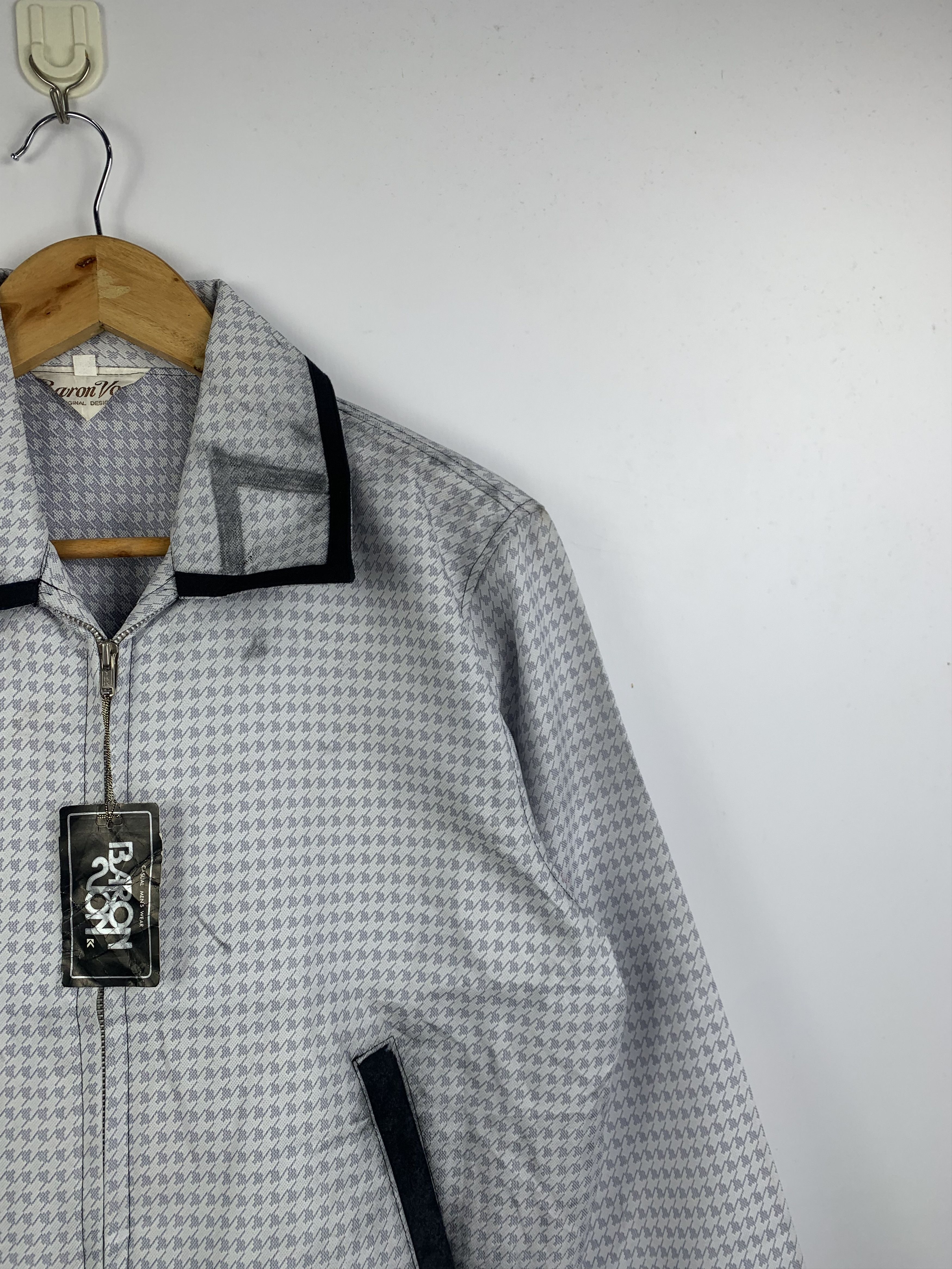Vintage Vintage BARON VON FANCY Checkered Zip Up Jacket Size US M / EU 48-50 / 2 - 5 Thumbnail
