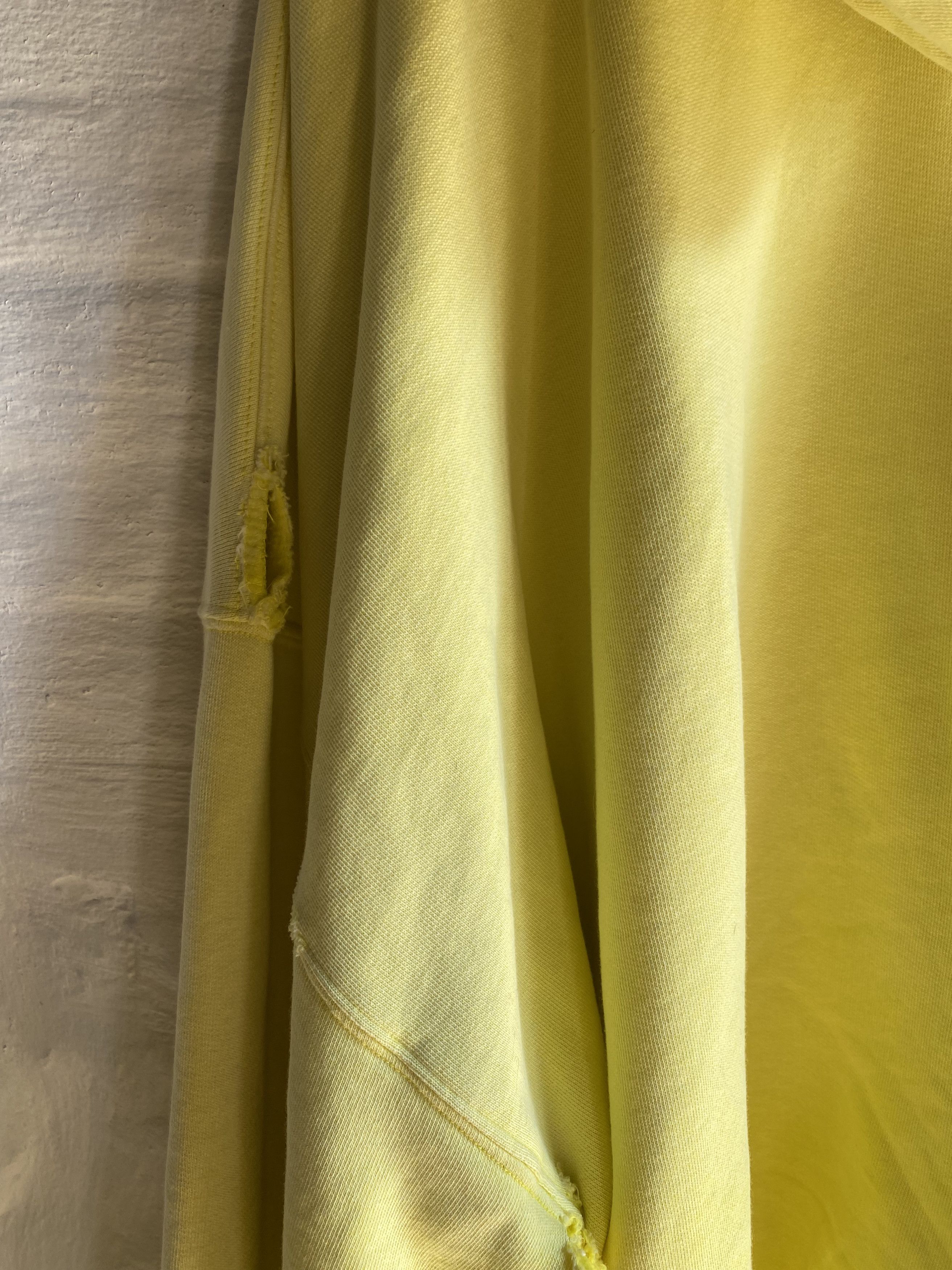 Balenciaga Oversized Yellow Faded Destroyed Hoodie Size S Size US S / EU 44-46 / 1 - 6 Thumbnail
