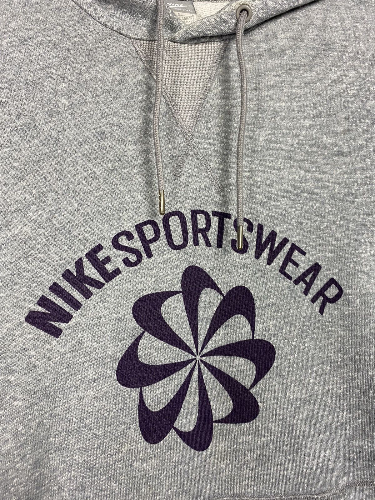 Nike × Vintage Nike vintage pinwheel multi logo hoodie grey sweatshirt Size US L / EU 52-54 / 3 - 4 Thumbnail