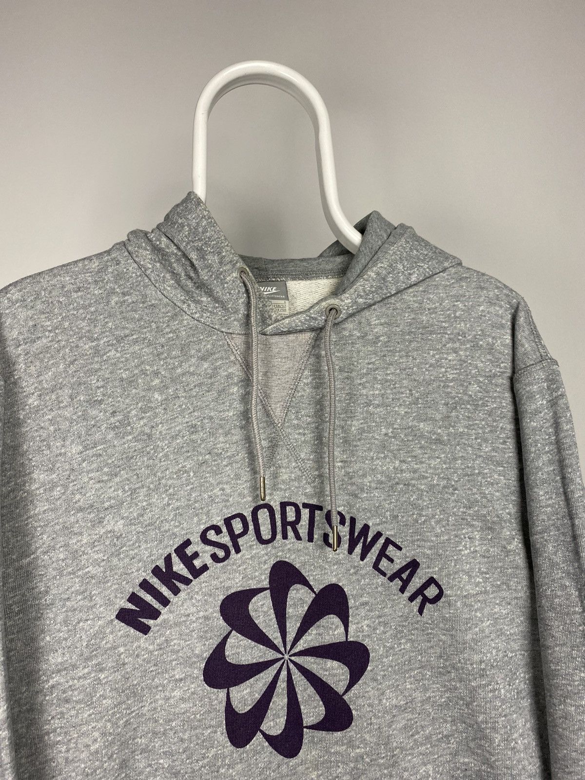 Nike × Vintage Nike vintage pinwheel multi logo hoodie grey sweatshirt Size US L / EU 52-54 / 3 - 2 Thumbnail