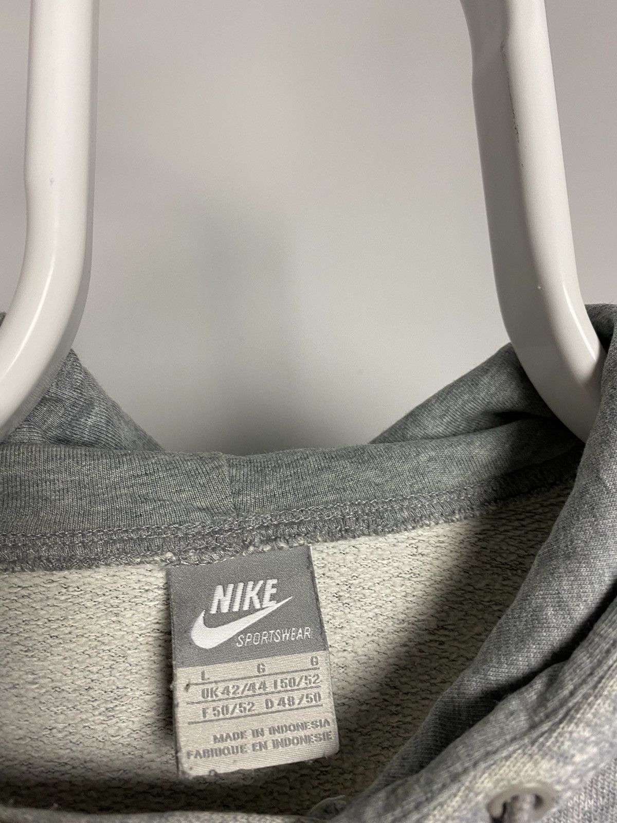 Nike × Vintage Nike vintage pinwheel multi logo hoodie grey sweatshirt Size US L / EU 52-54 / 3 - 3 Thumbnail