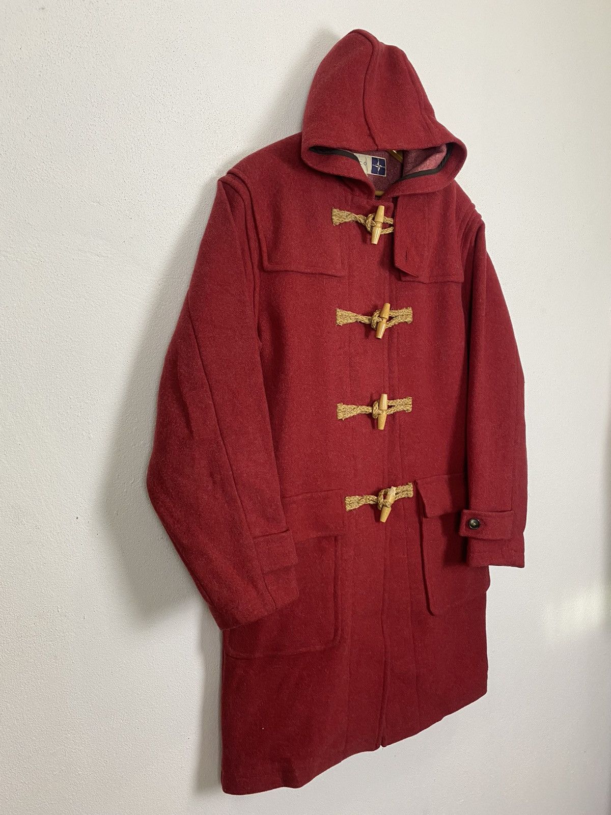 The Duffer of St.George GK128 CORISCO DUFFLE DOUBLE BREAST COAT WITH HODDIES Size US L / EU 52-54 / 3 - 5 Thumbnail