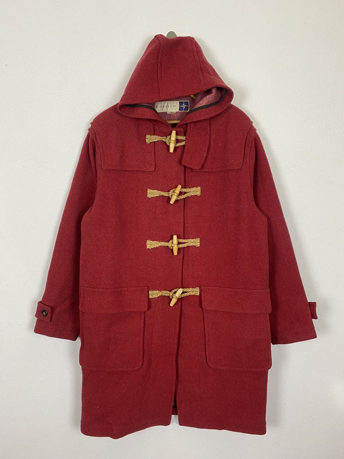 The Duffer of St.George GK128 CORISCO DUFFLE DOUBLE BREAST COAT WITH HODDIES Size US L / EU 52-54 / 3 - 3 Thumbnail