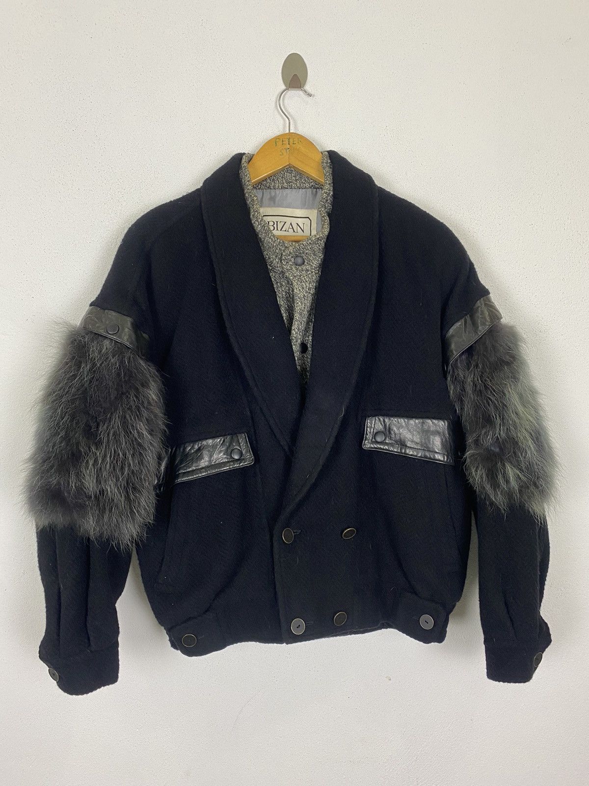 BIJAN × Japanese Brand VINTAGE BIZAN BOMBER FUR JACKET NICE DESIGN Size US L / EU 52-54 / 3 - 3 Thumbnail