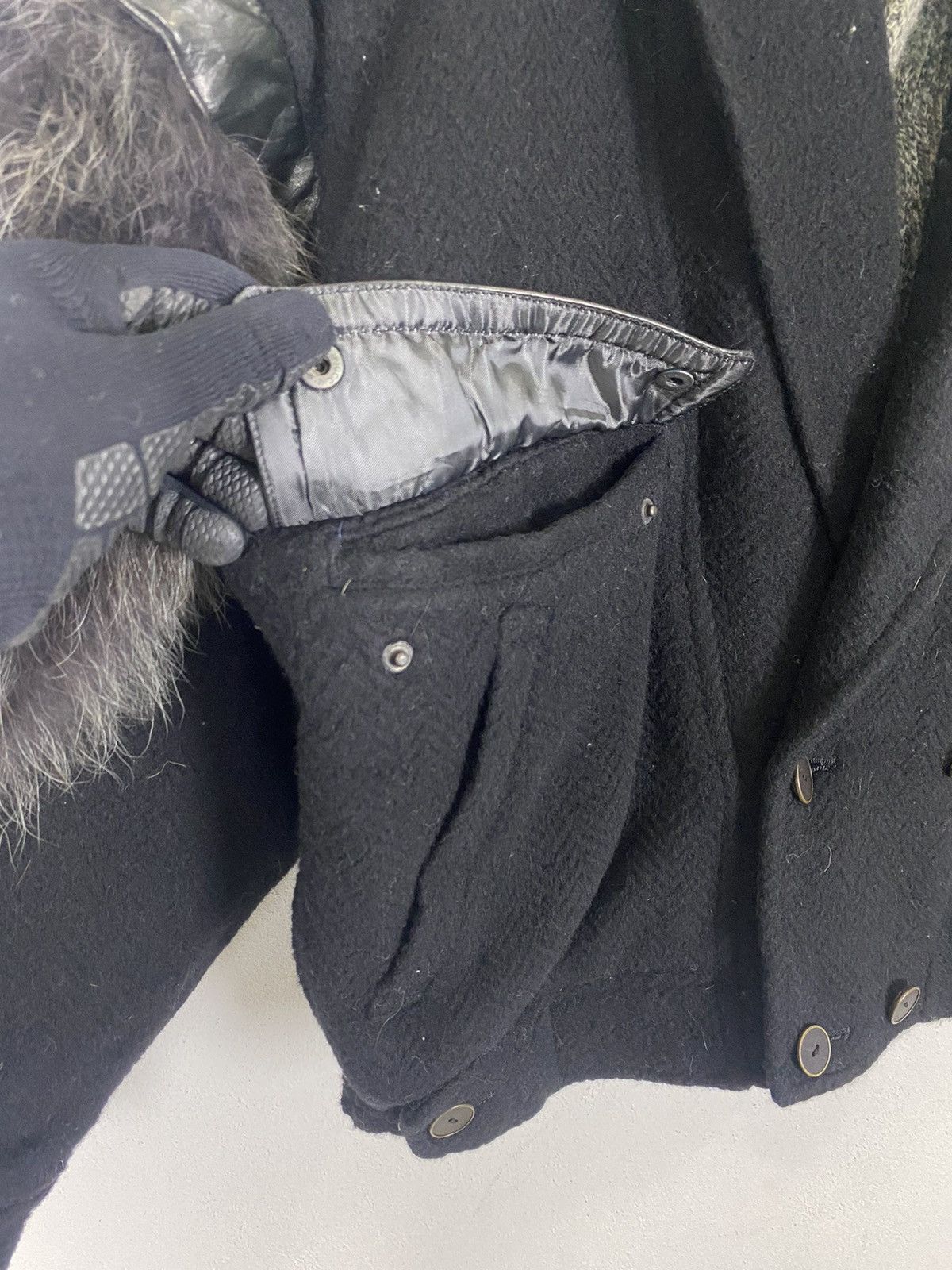 BIJAN × Japanese Brand VINTAGE BIZAN BOMBER FUR JACKET NICE DESIGN Size US L / EU 52-54 / 3 - 11 Thumbnail
