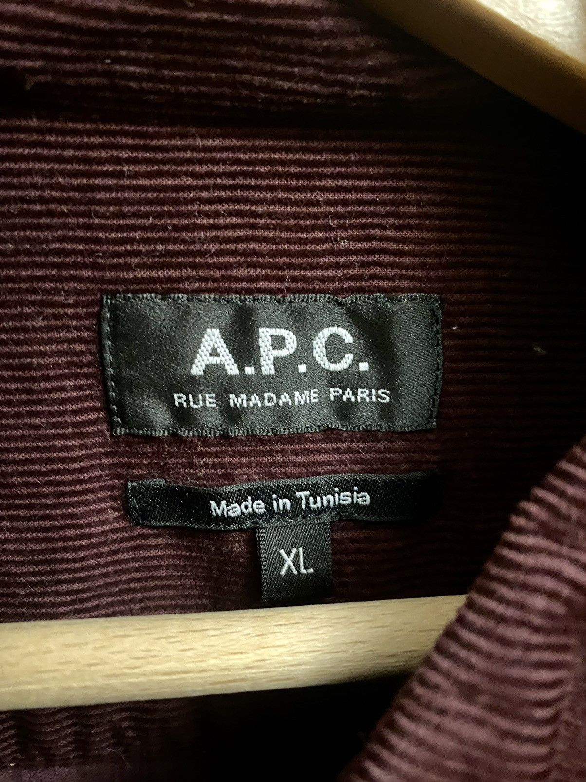 A.P.C. Purple velvet shirt APC xl fitted Size US XL / EU 56 / 4 - 2 Thumbnail