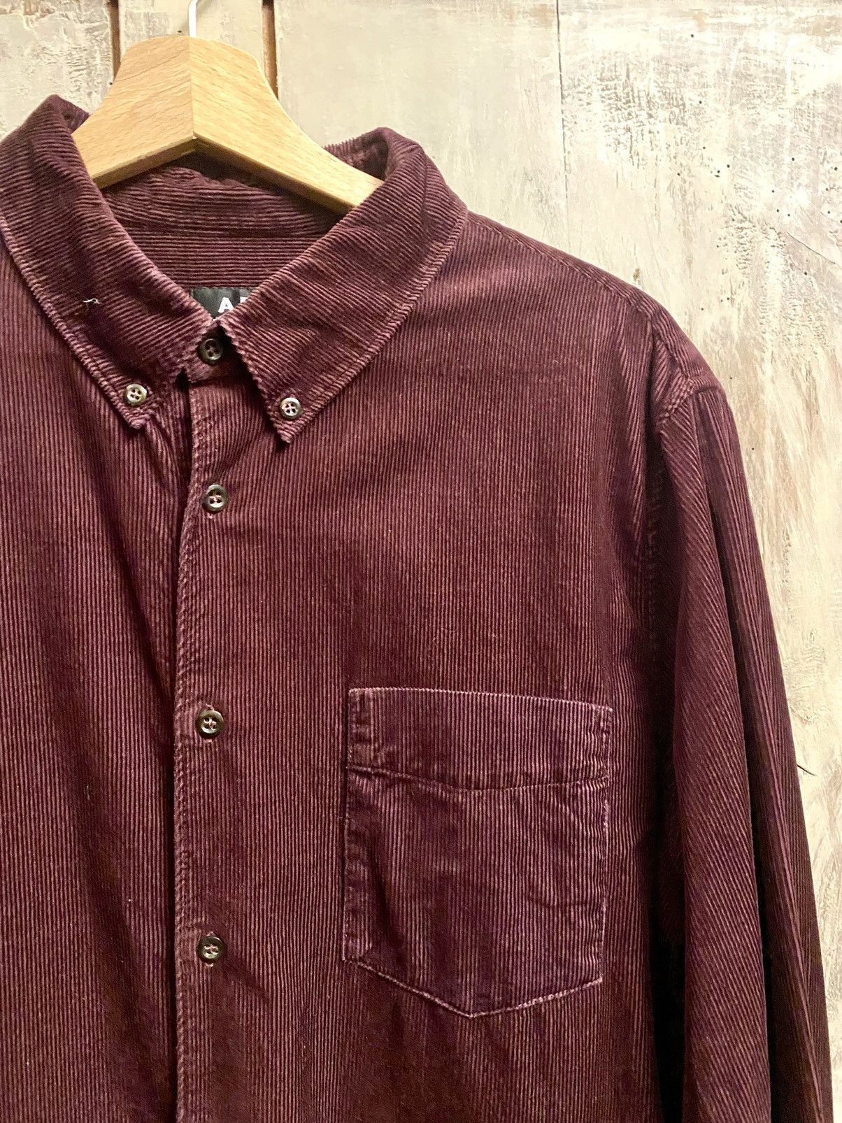 A.P.C. Purple velvet shirt APC xl fitted Size US XL / EU 56 / 4 - 10 Thumbnail