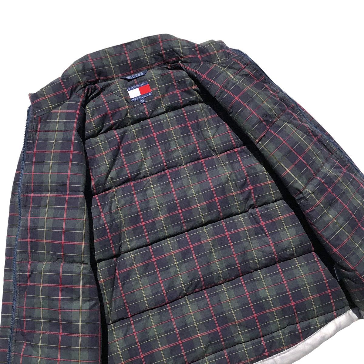 Tommy Hilfiger VTG Tommy Hilfiger Tartan Check Down Feather Puffer Jacket Size US M / EU 48-50 / 2 - 11 Thumbnail