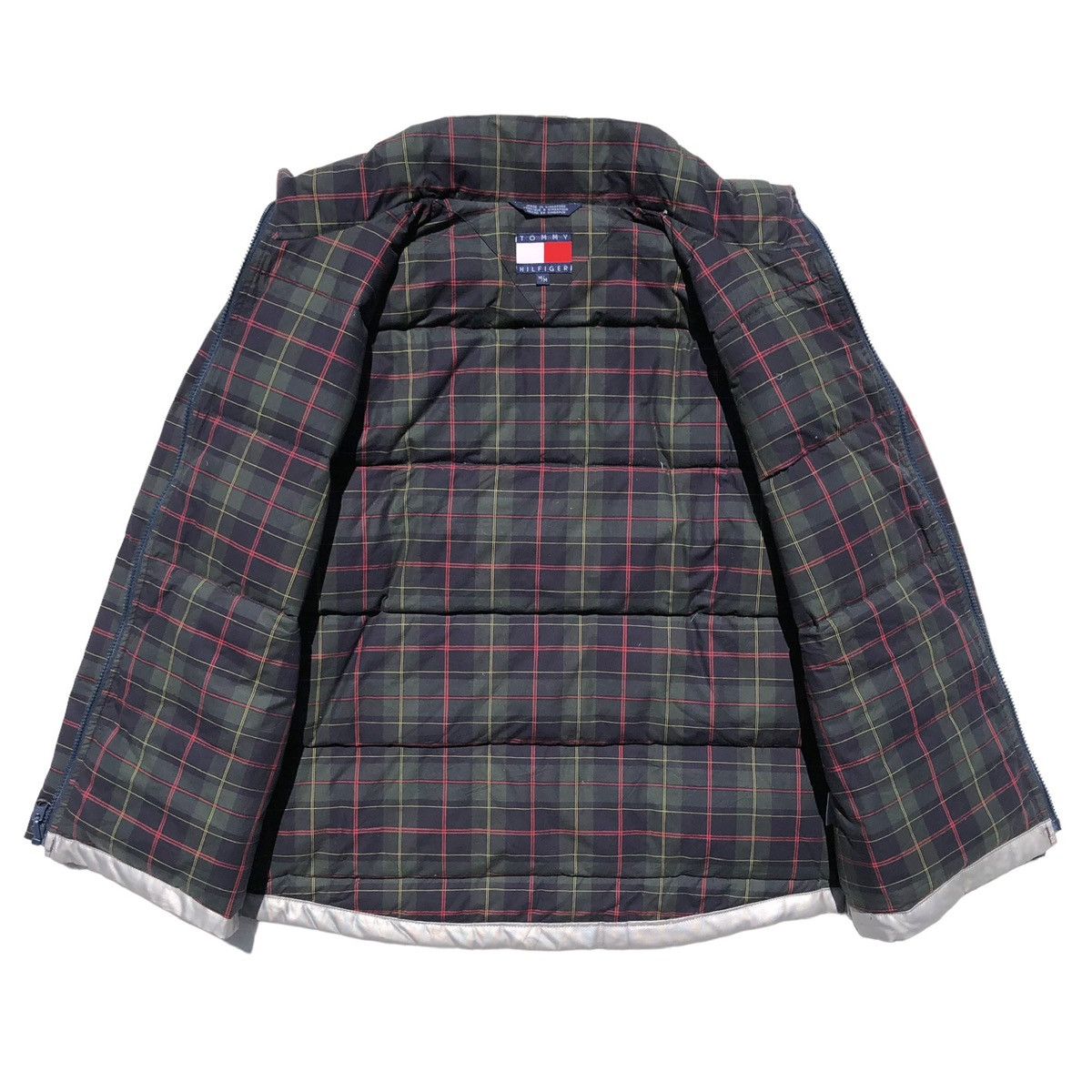 Tommy Hilfiger VTG Tommy Hilfiger Tartan Check Down Feather Puffer Jacket Size US M / EU 48-50 / 2 - 10 Thumbnail