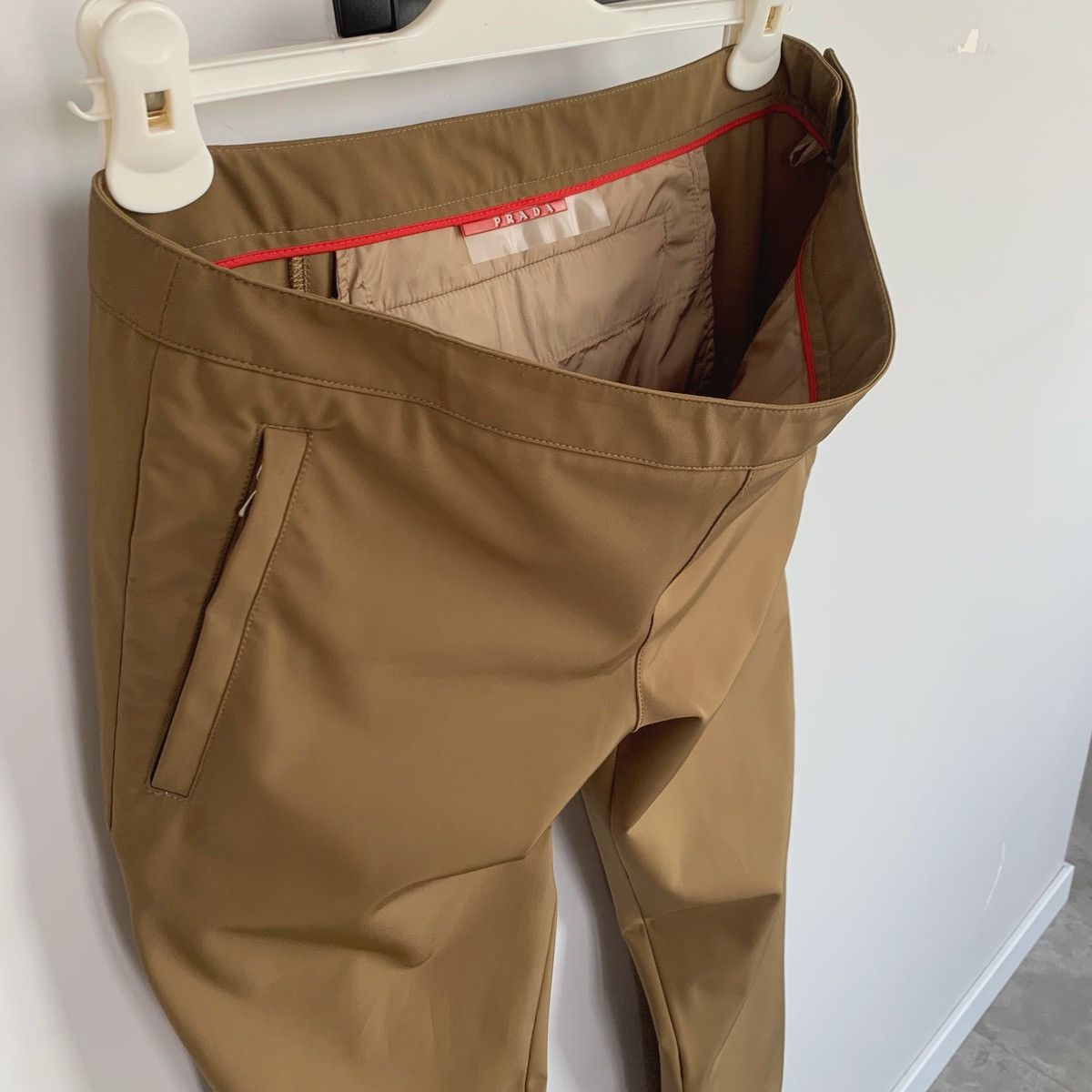 Prada 🔴 PRADA Pants Nylon Trousers Red Tab Sport Zip Gold Size 30" / US 8 / IT 44 - 7 Thumbnail