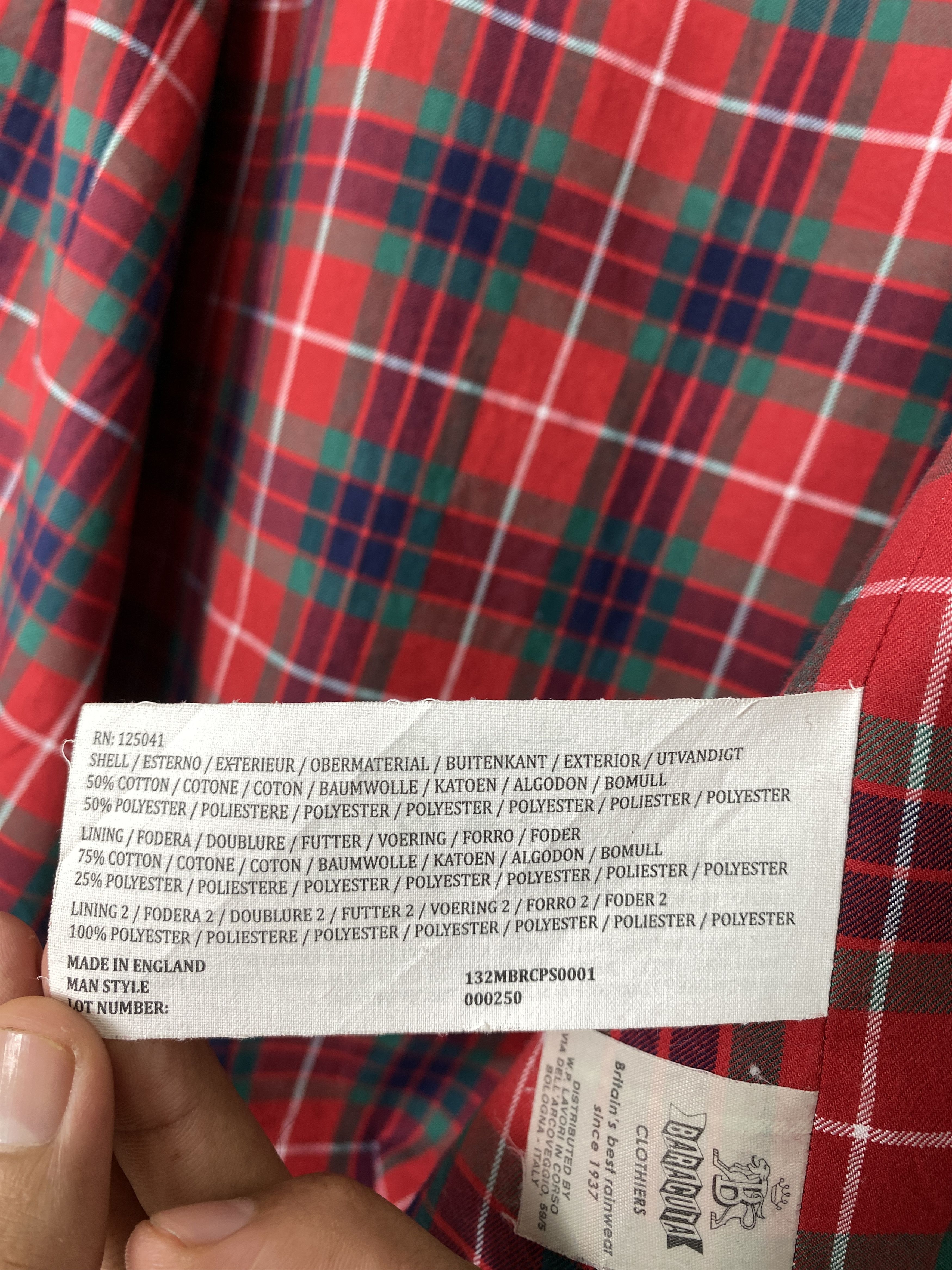 Baracuta Vintage BARACUTA Flannel Lining Zip Up Bomber Jacket Size US S / EU 44-46 / 1 - 11 Thumbnail