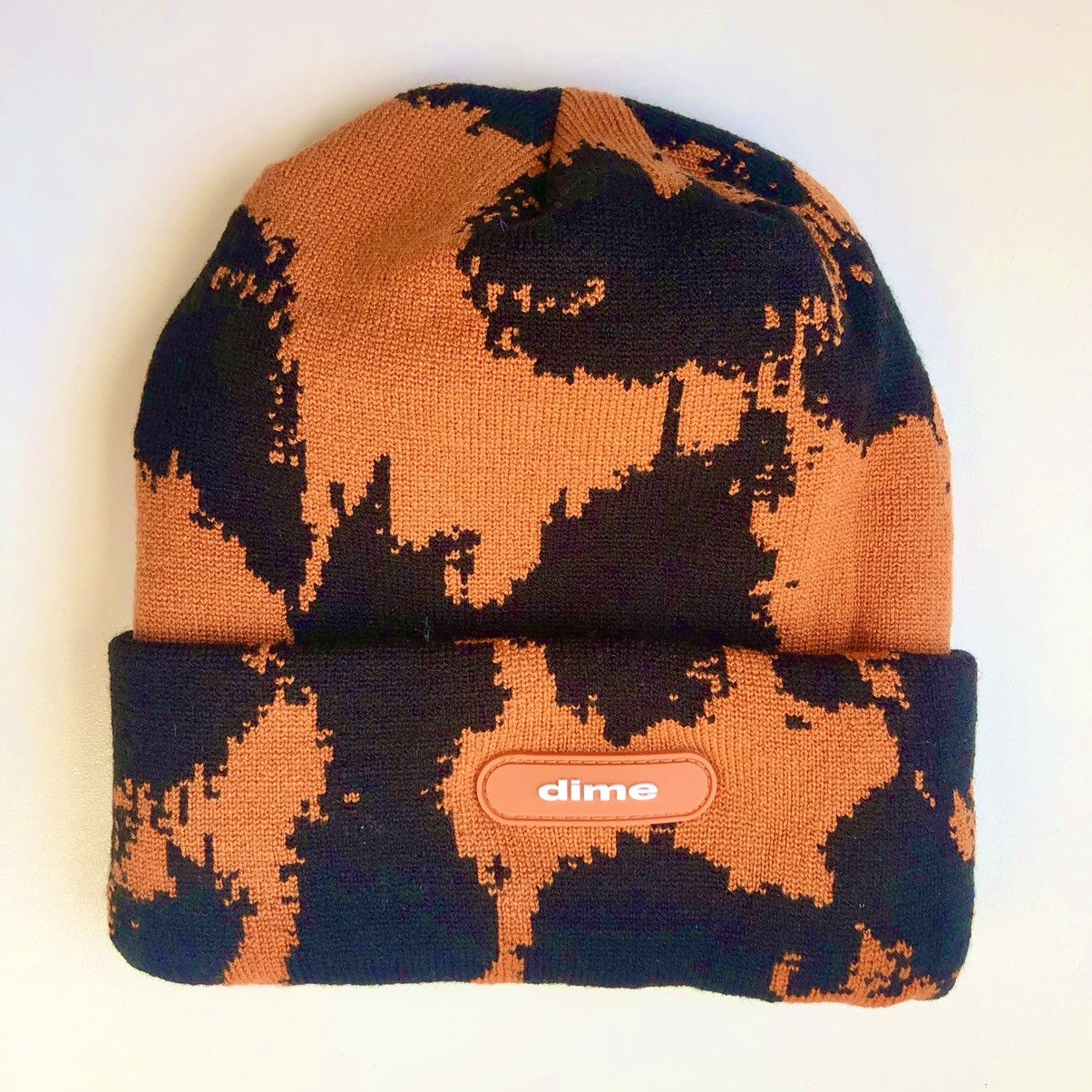 Dime Dime Speckle Camo Beanie ORANGE Size ONE SIZE - 1 Thumbnail