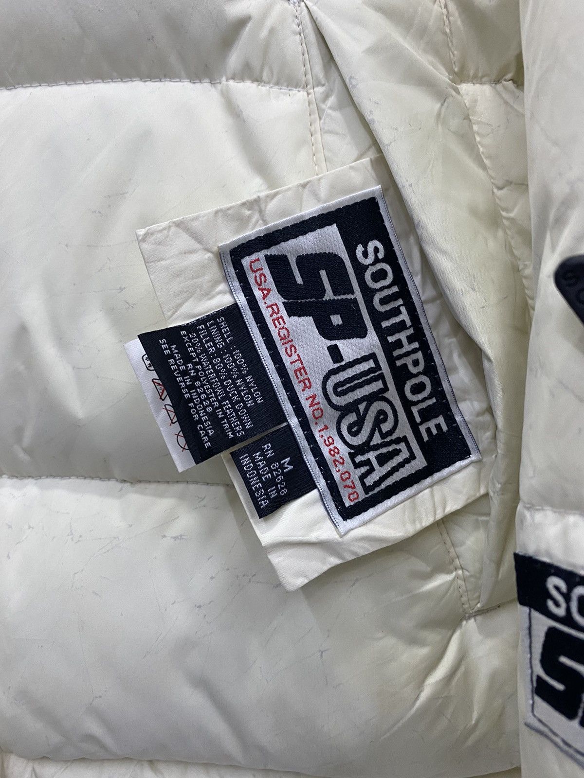 Southpole 🇯🇵 SOUTHPOLE PUFFER GOOSE DOWN REVERSIBLE BOMBER JACKET Size US L / EU 52-54 / 3 - 13 Thumbnail
