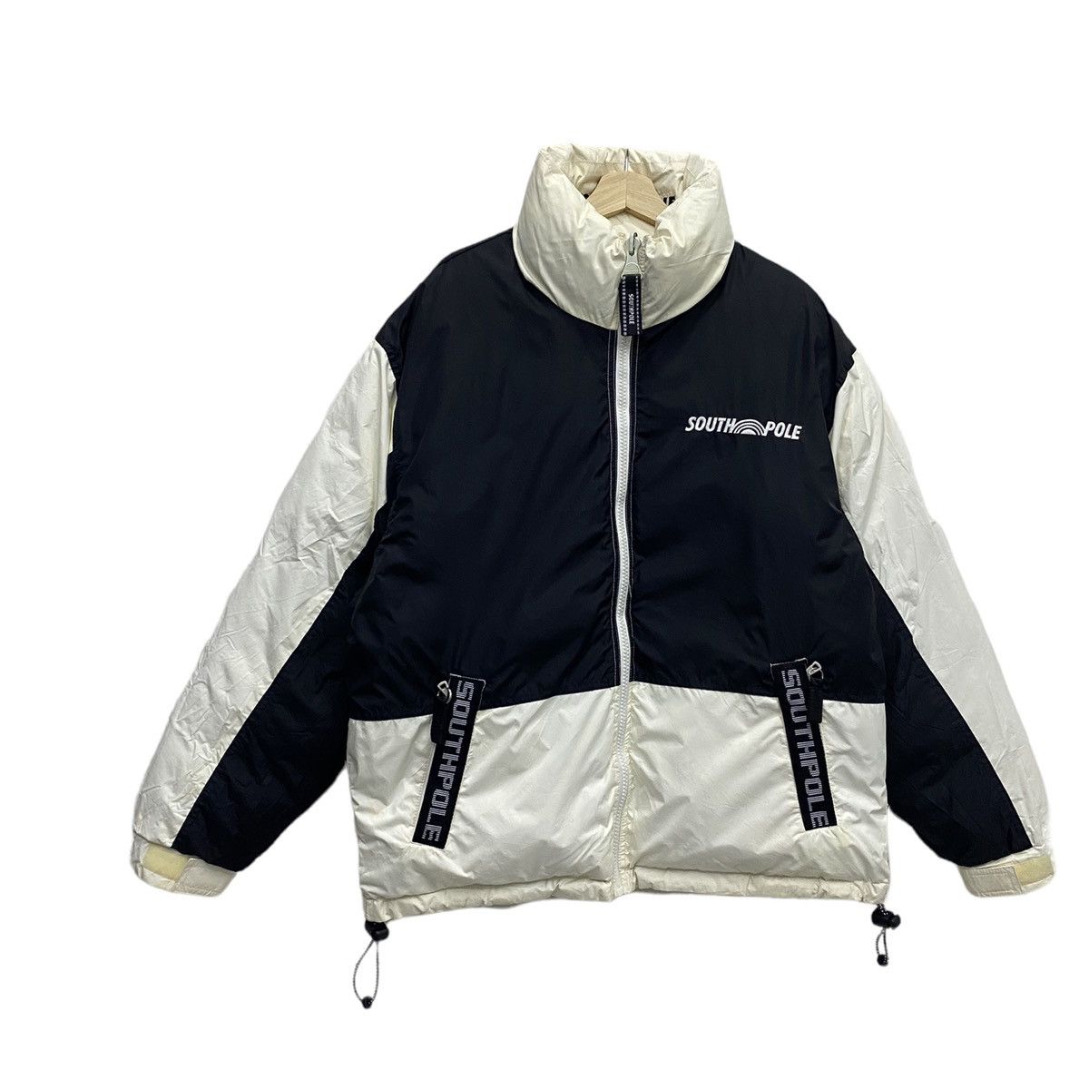 Southpole 🇯🇵 SOUTHPOLE PUFFER GOOSE DOWN REVERSIBLE BOMBER JACKET Size US L / EU 52-54 / 3 - 9 Thumbnail
