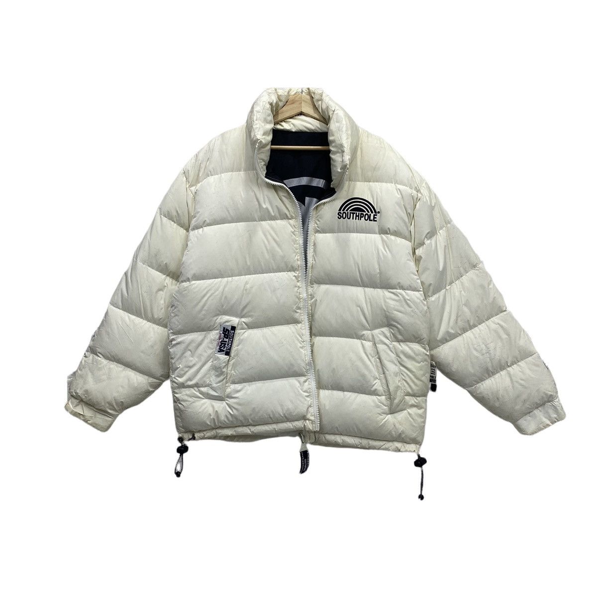 Southpole 🇯🇵 SOUTHPOLE PUFFER GOOSE DOWN REVERSIBLE BOMBER JACKET Size US L / EU 52-54 / 3 - 12 Thumbnail