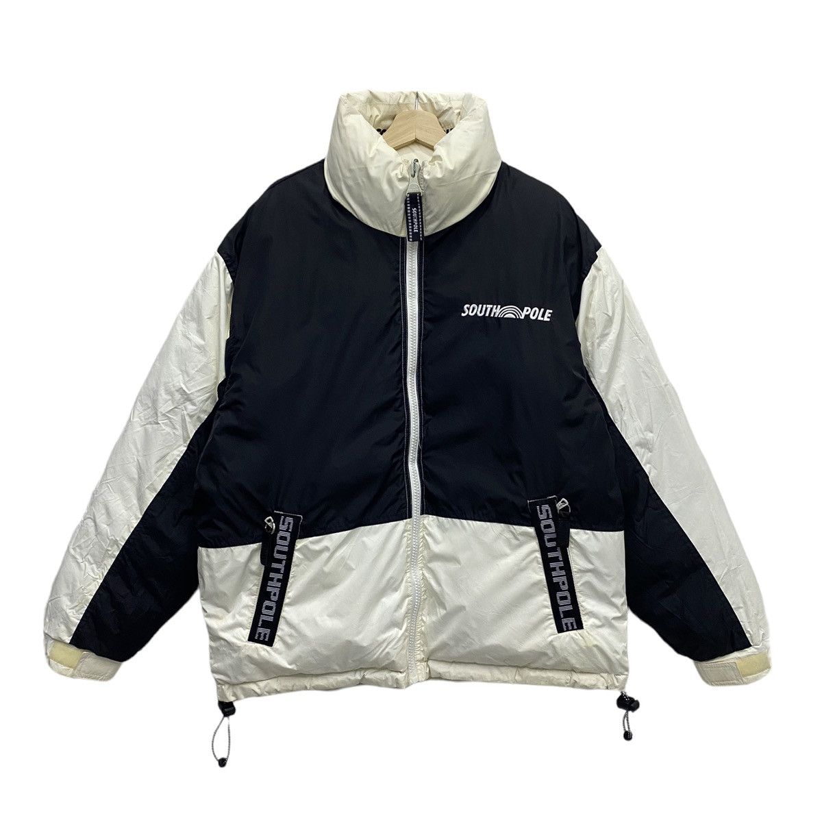Southpole 🇯🇵 SOUTHPOLE PUFFER GOOSE DOWN REVERSIBLE BOMBER JACKET Size US L / EU 52-54 / 3 - 7 Thumbnail