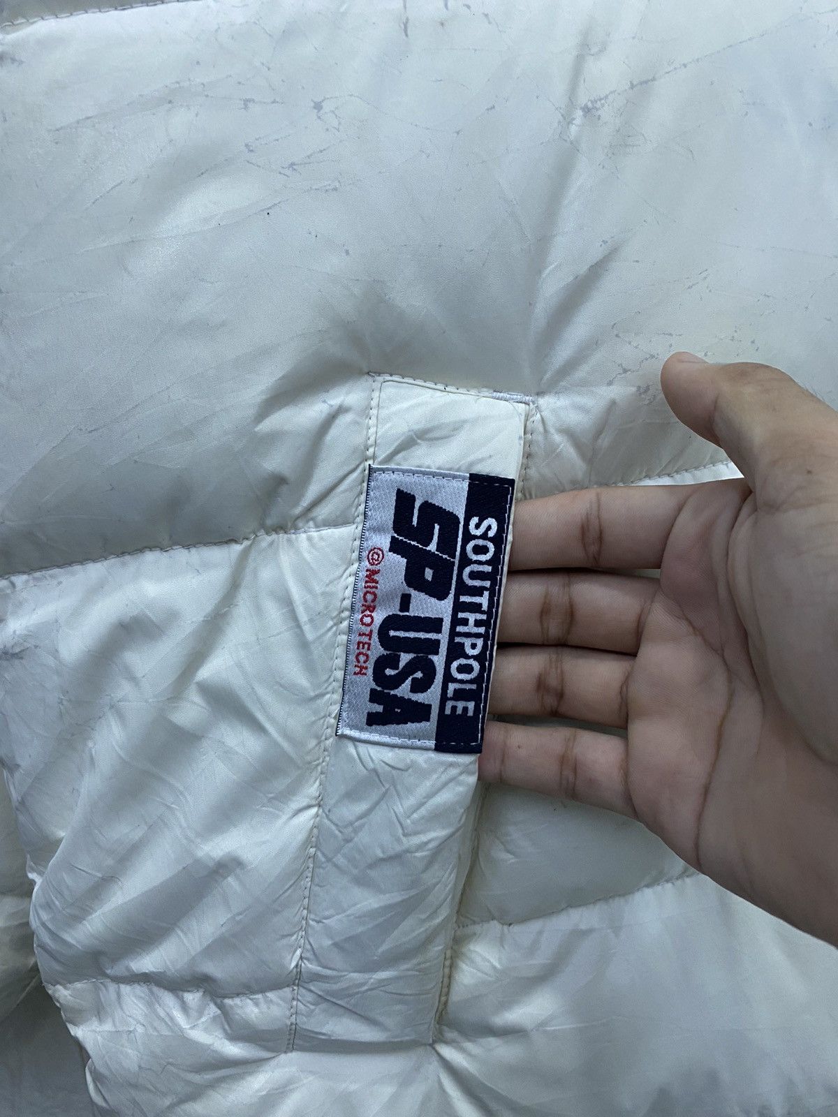 Southpole 🇯🇵 SOUTHPOLE PUFFER GOOSE DOWN REVERSIBLE BOMBER JACKET Size US L / EU 52-54 / 3 - 16 Thumbnail