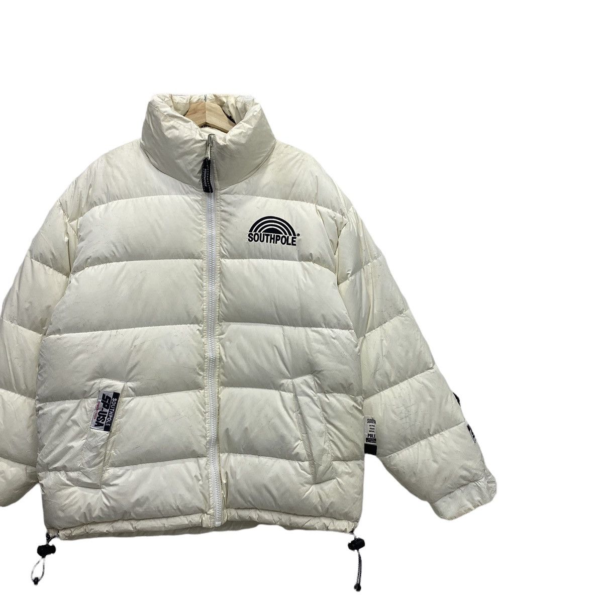 Southpole 🇯🇵 SOUTHPOLE PUFFER GOOSE DOWN REVERSIBLE BOMBER JACKET Size US L / EU 52-54 / 3 - 10 Thumbnail